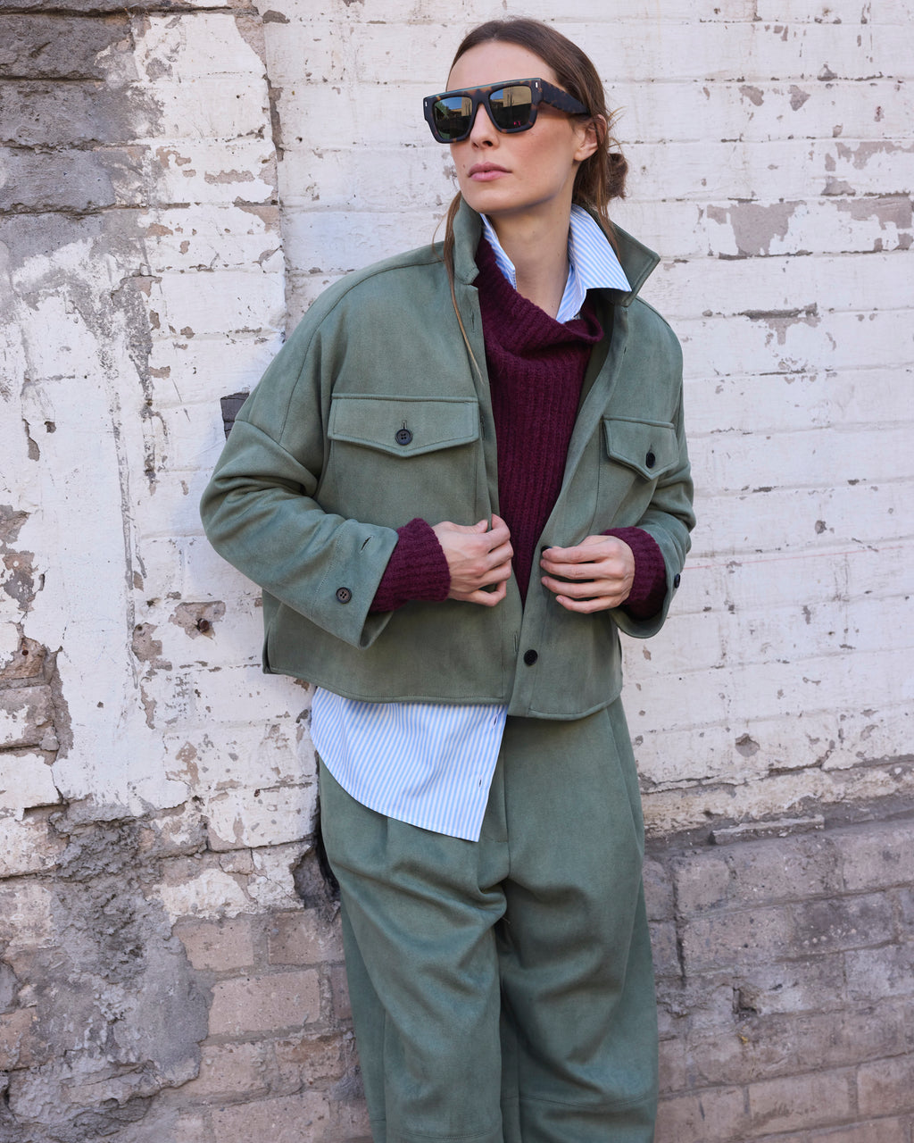 Pantalón Rondes Gamuzado Verde