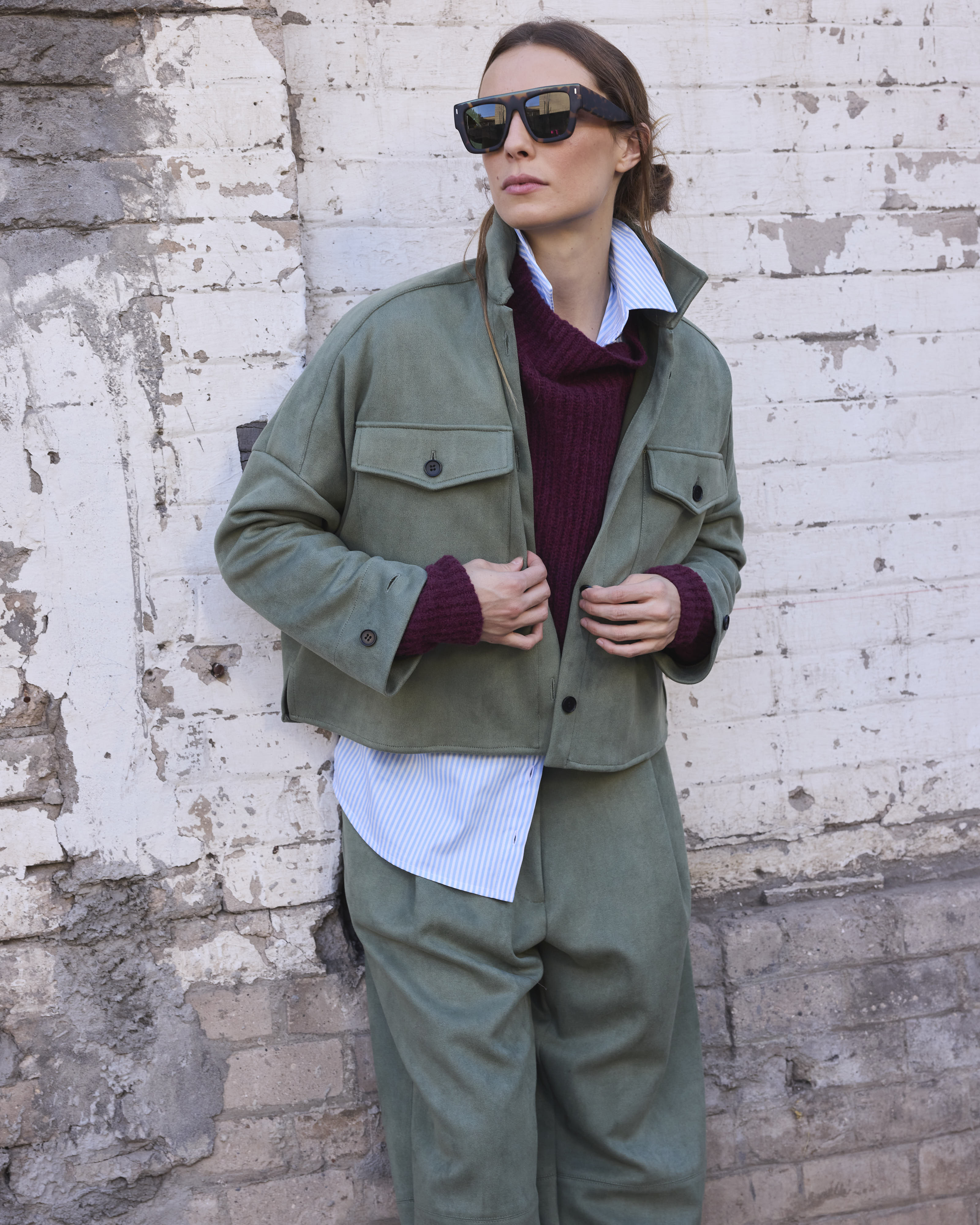 Pantalón Rondes Gamuzado Verde