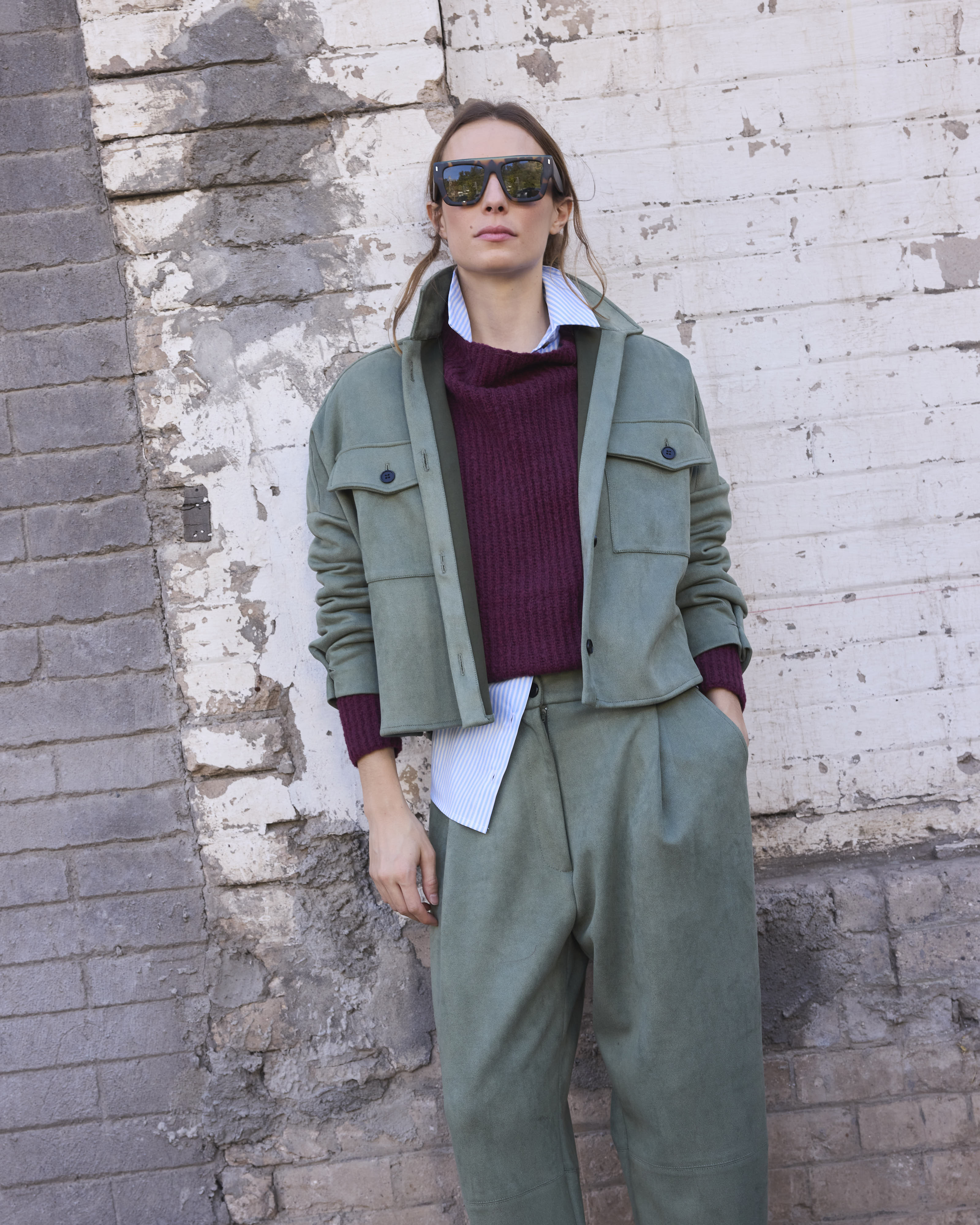 Pantalón Rondes Gamuzado Verde