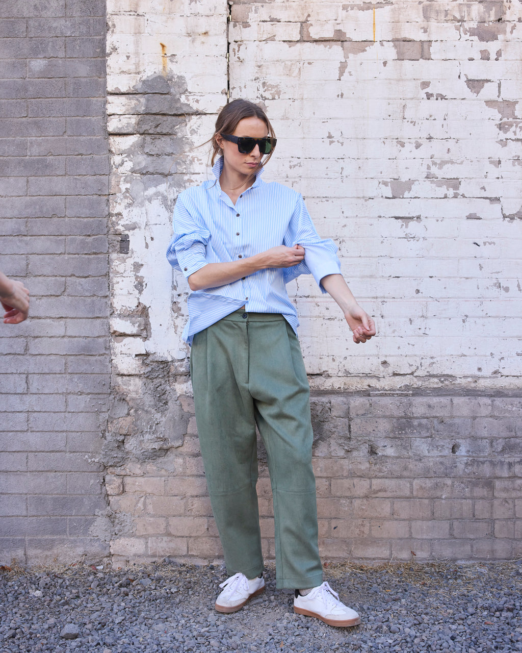 Pantalón Rondes Gamuzado Verde