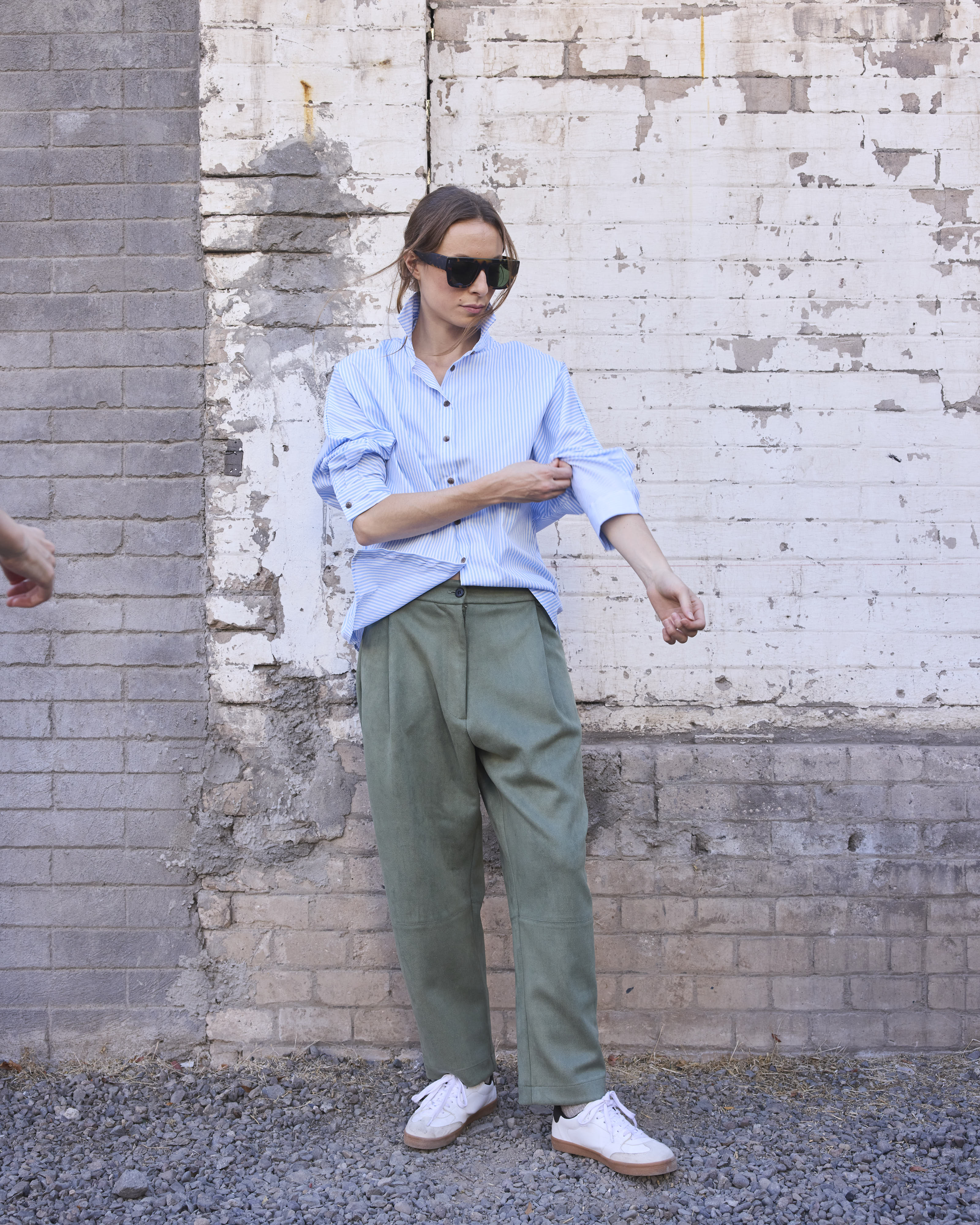 Pantalón Rondes Gamuzado Verde