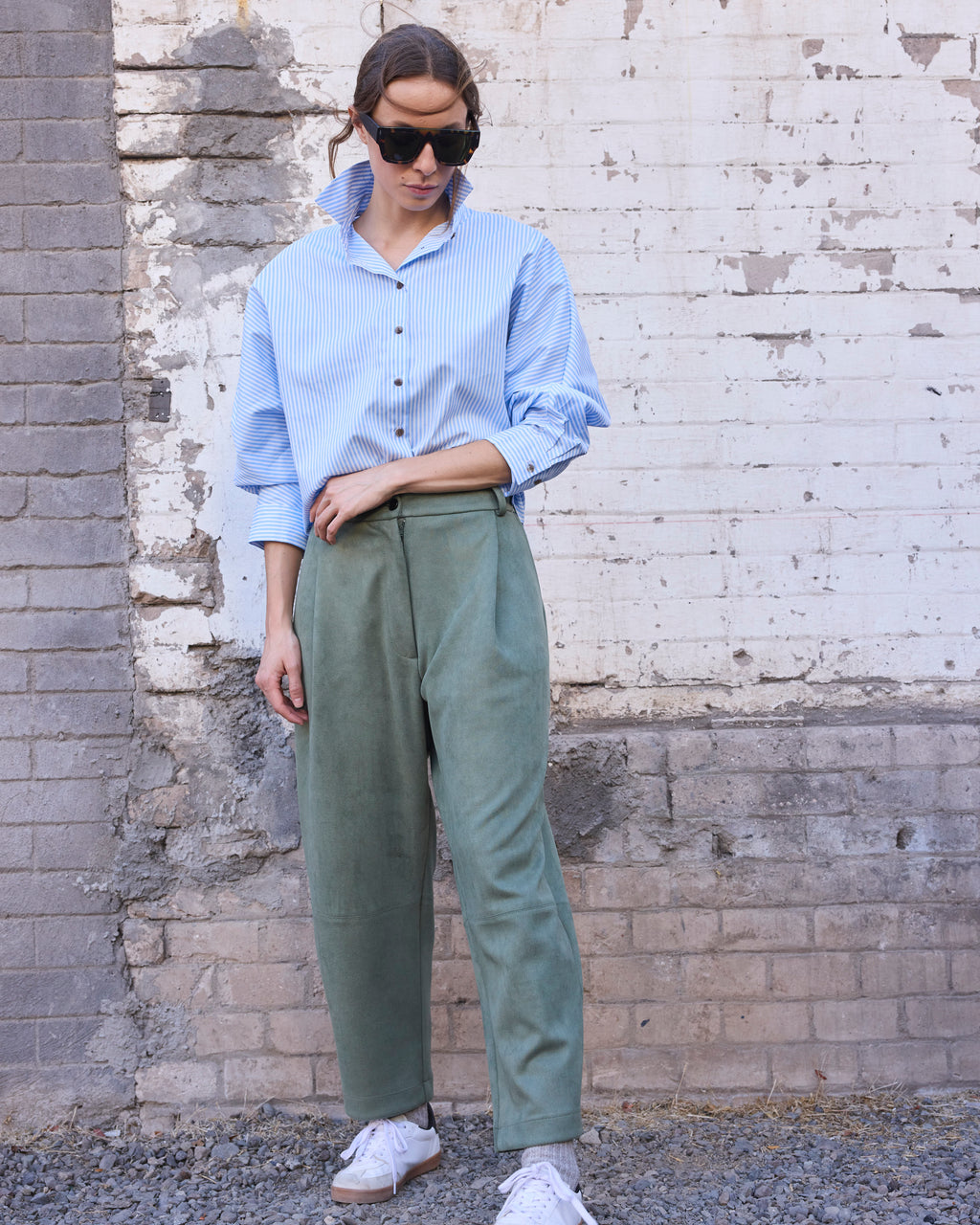 Pantalón Rondes Gamuzado Verde