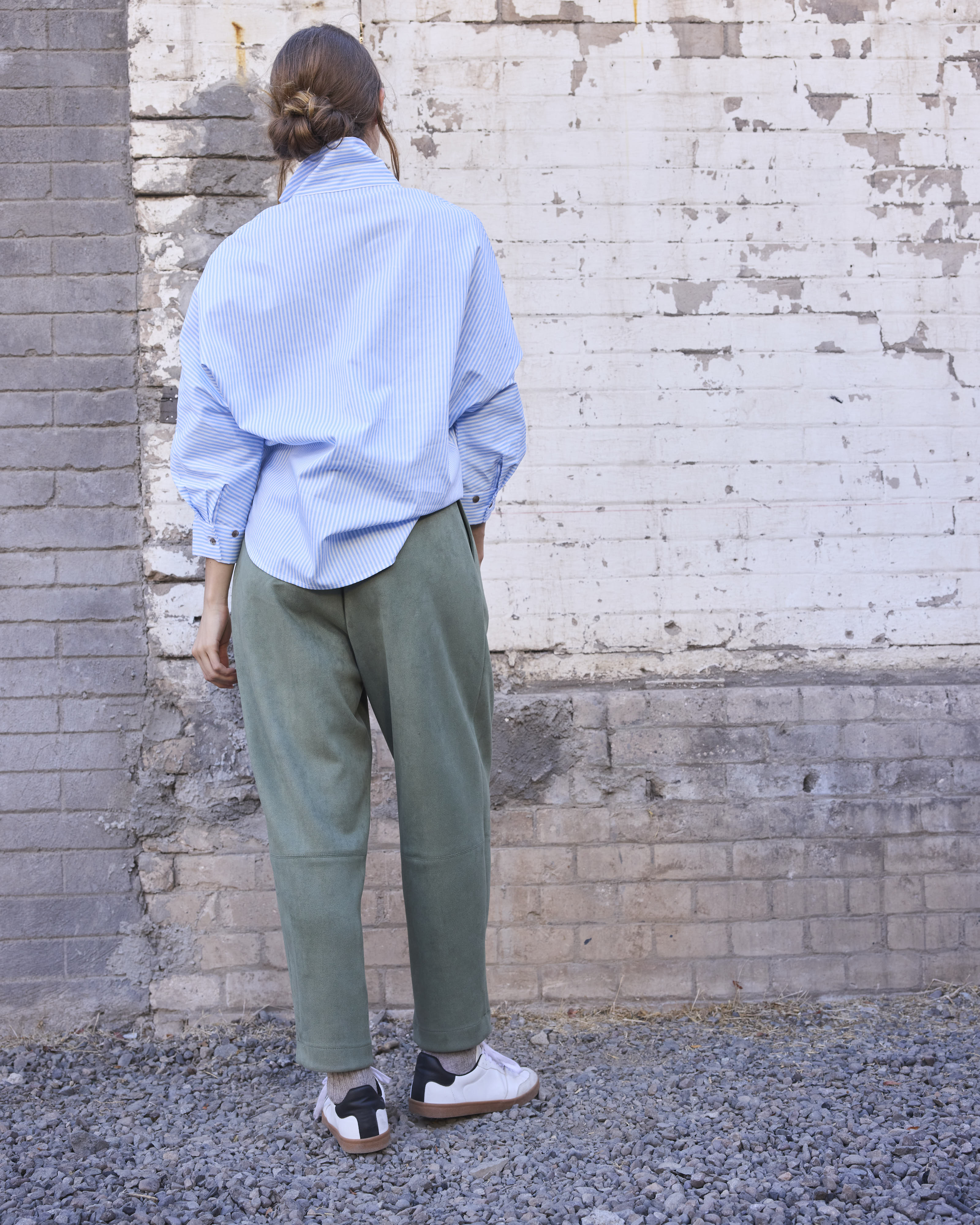 Pantalón Rondes Gamuzado Verde