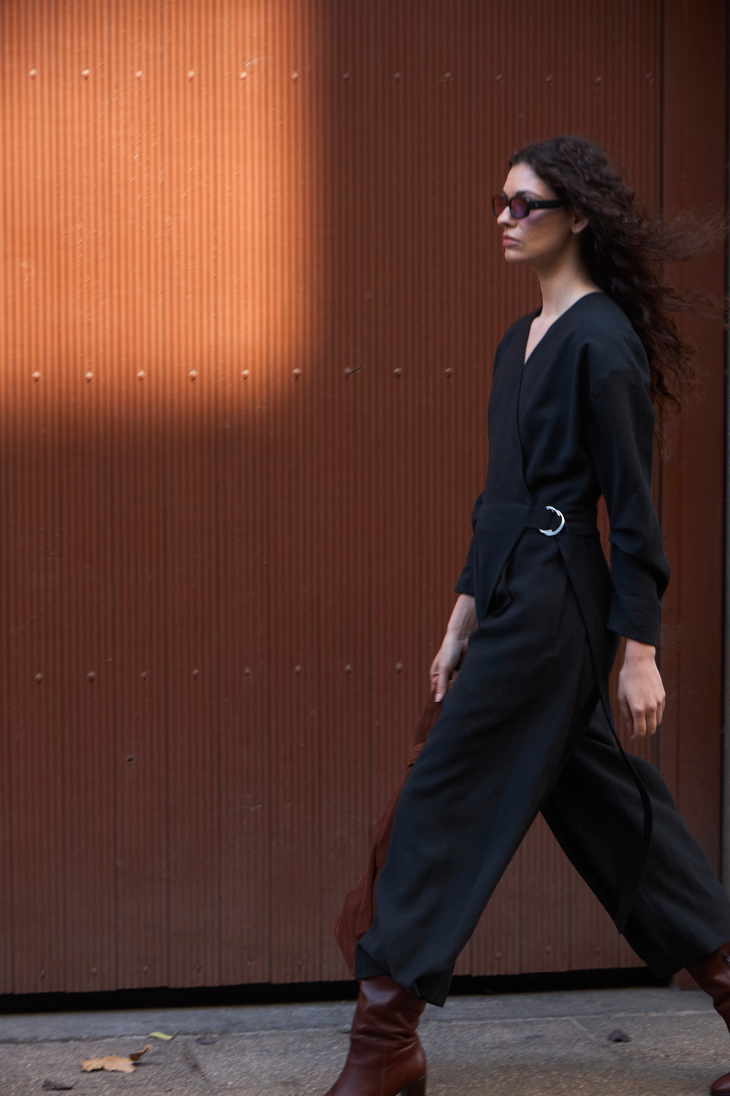 Periple Cupro Black Jumpsuit
