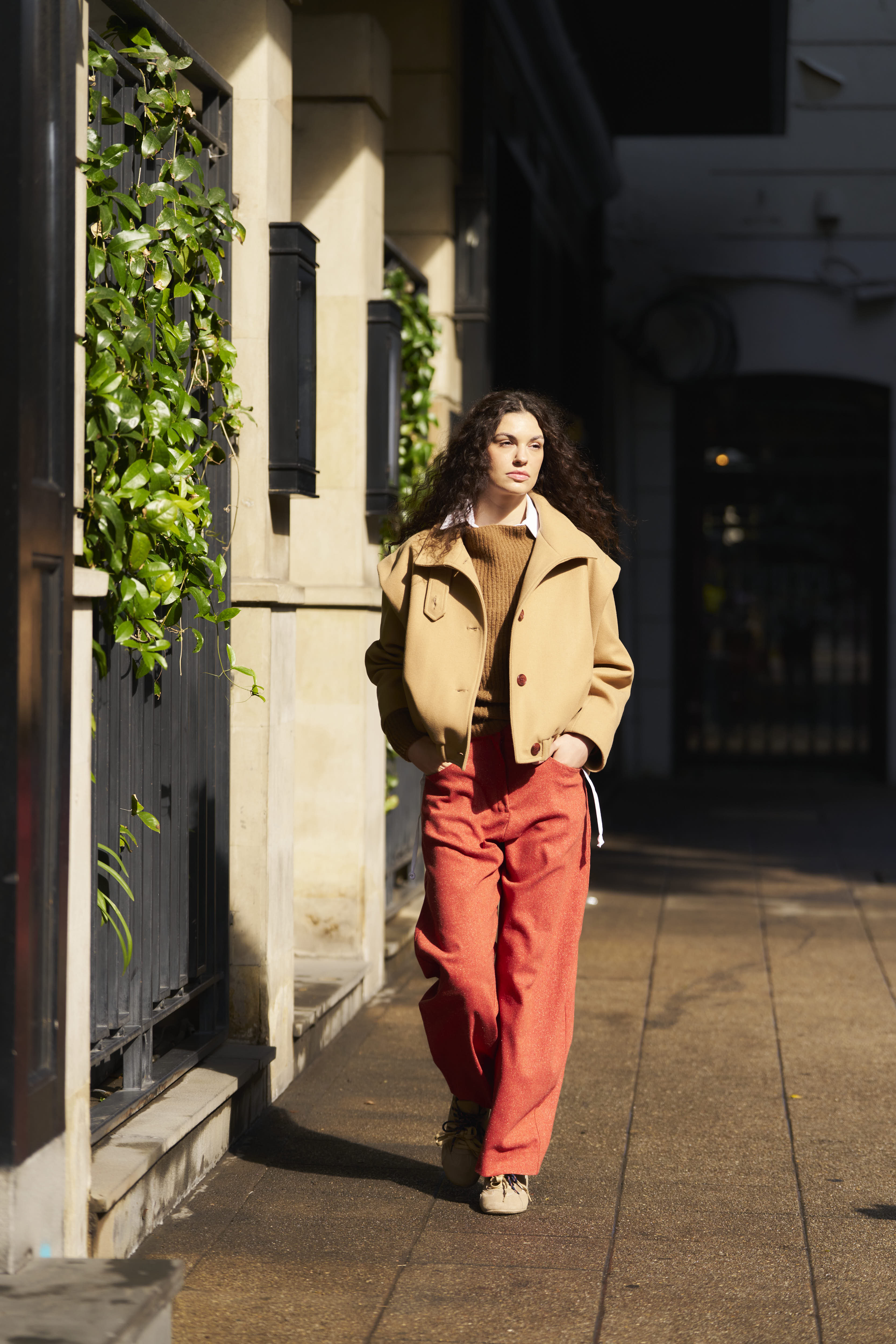 Pantalón Lys Italian Virgin Wool Salpimienta Rojo