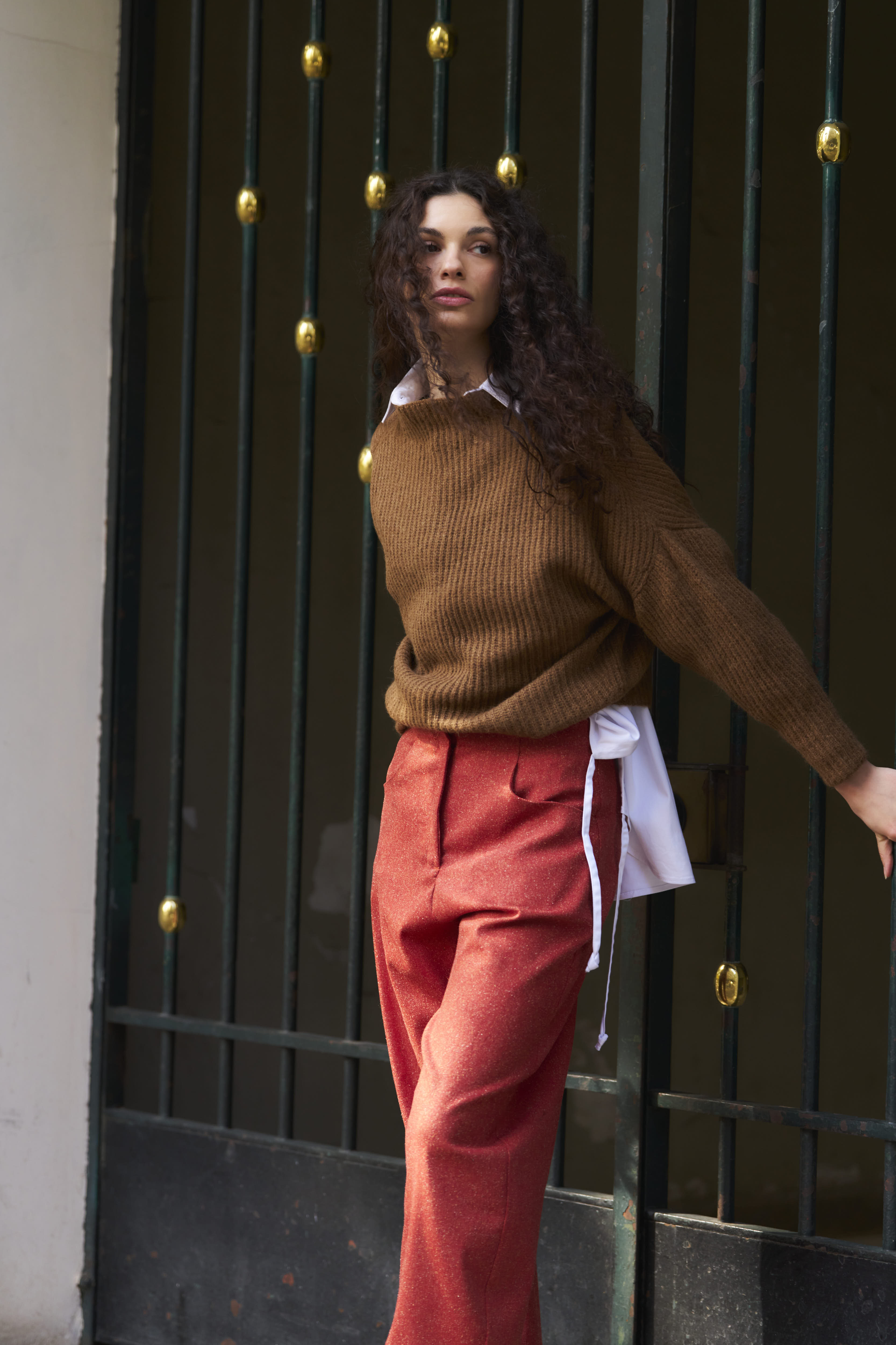 Pantalón Lys Italian Virgin Wool Salpimienta Rojo
