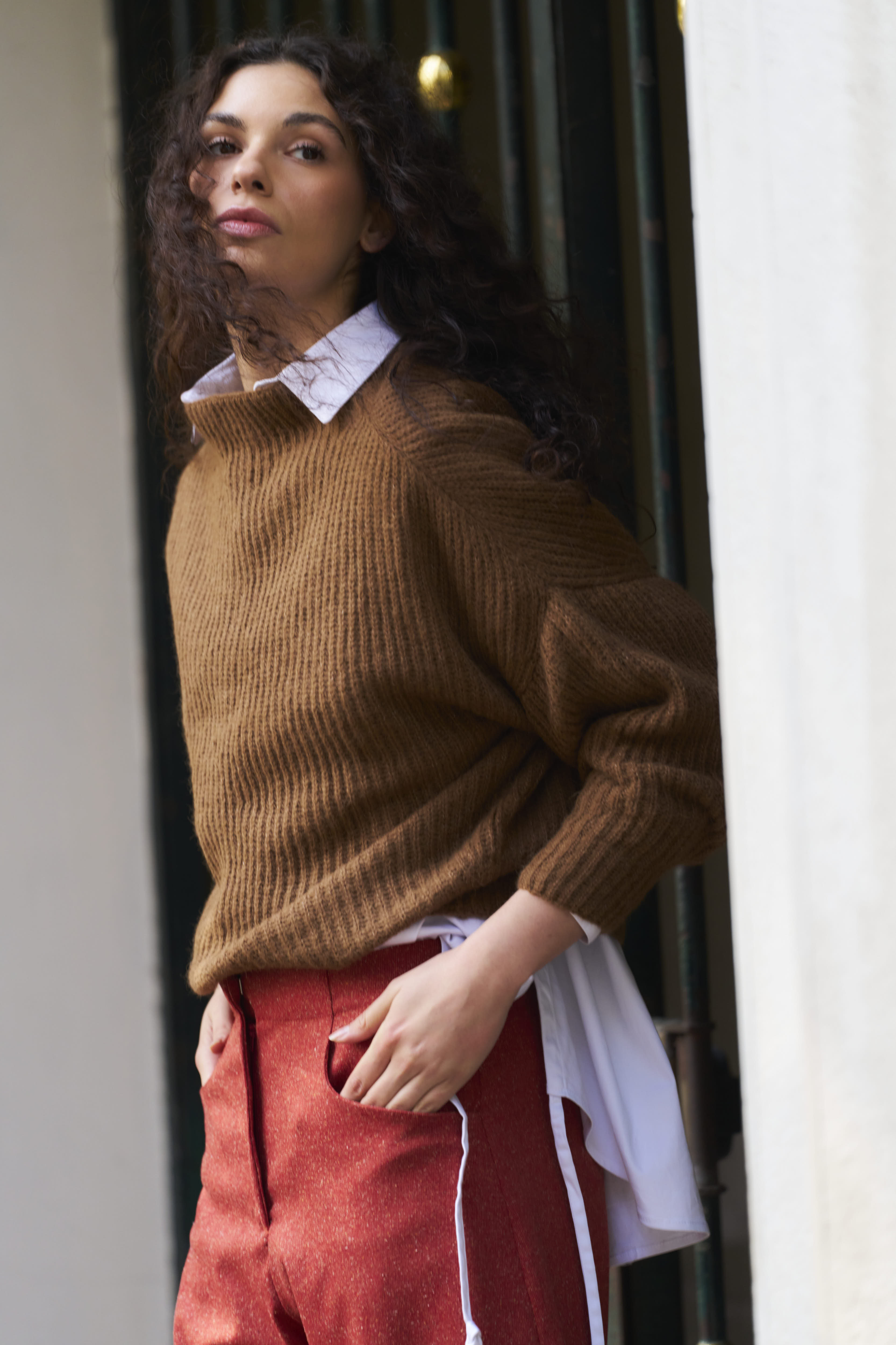 Sweater Maxima Superfine Alpaca Camel