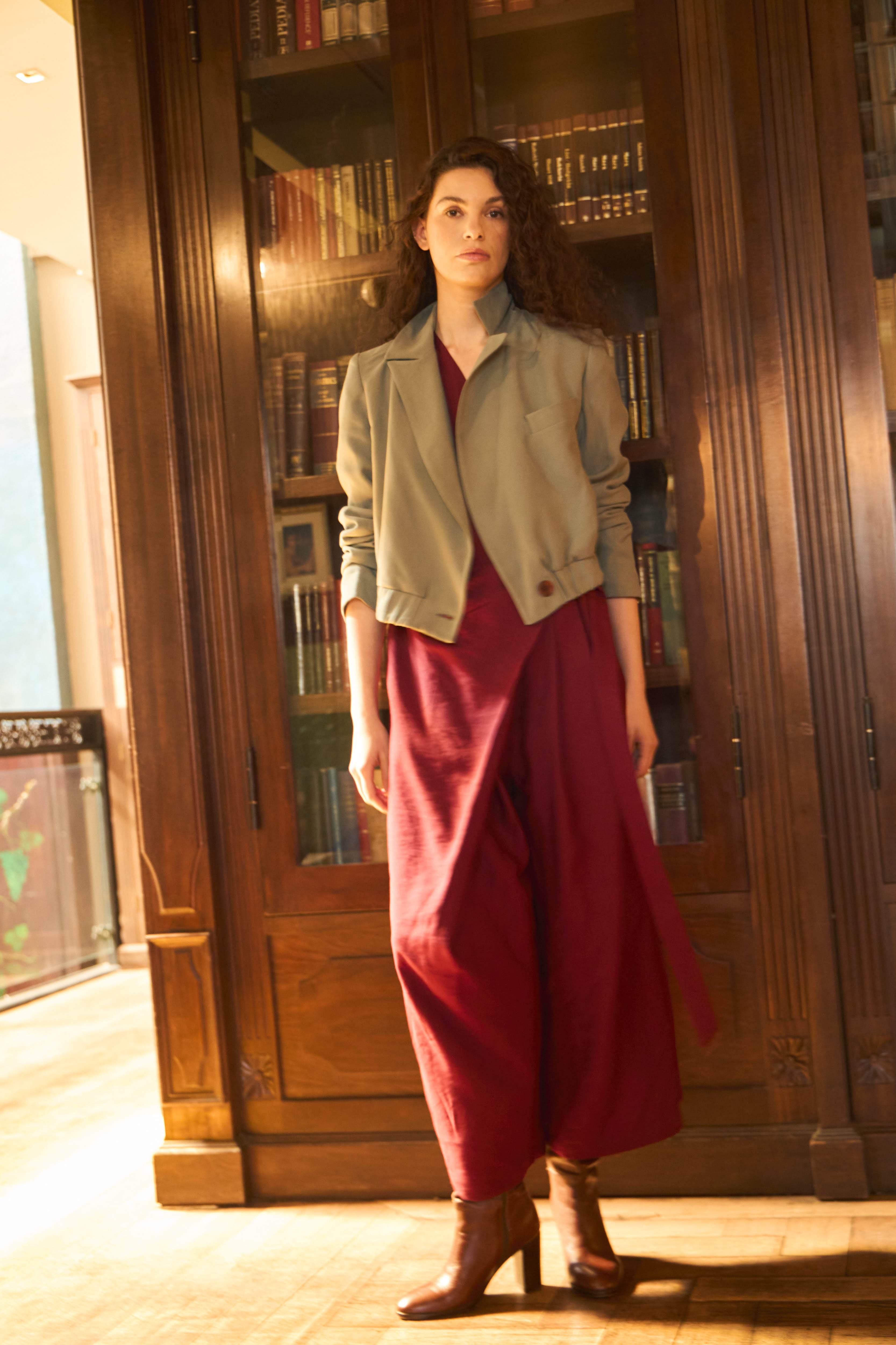 Periple Burgundy Jumpsuit