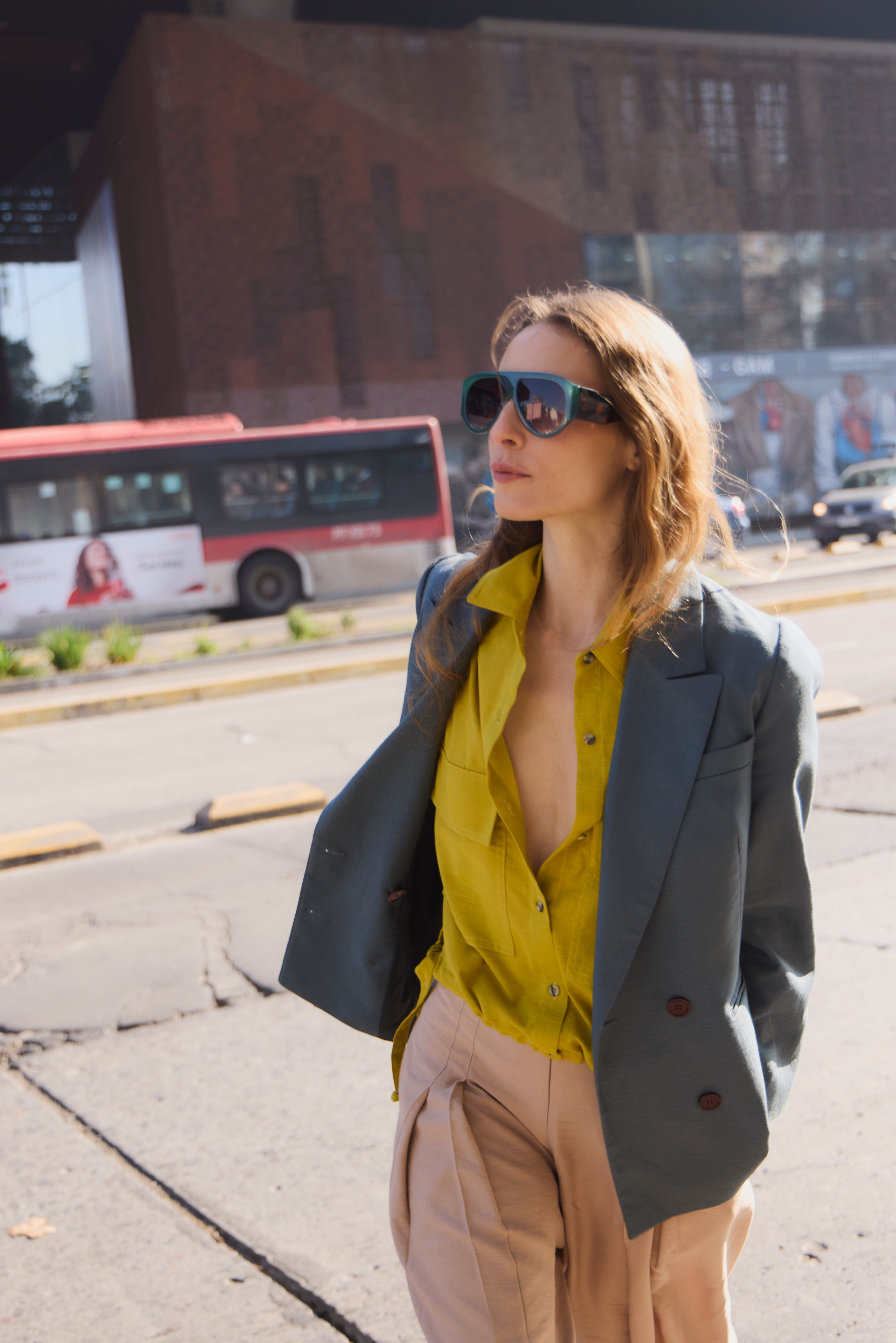 Blazer Corsaire 100% Algodón Verde