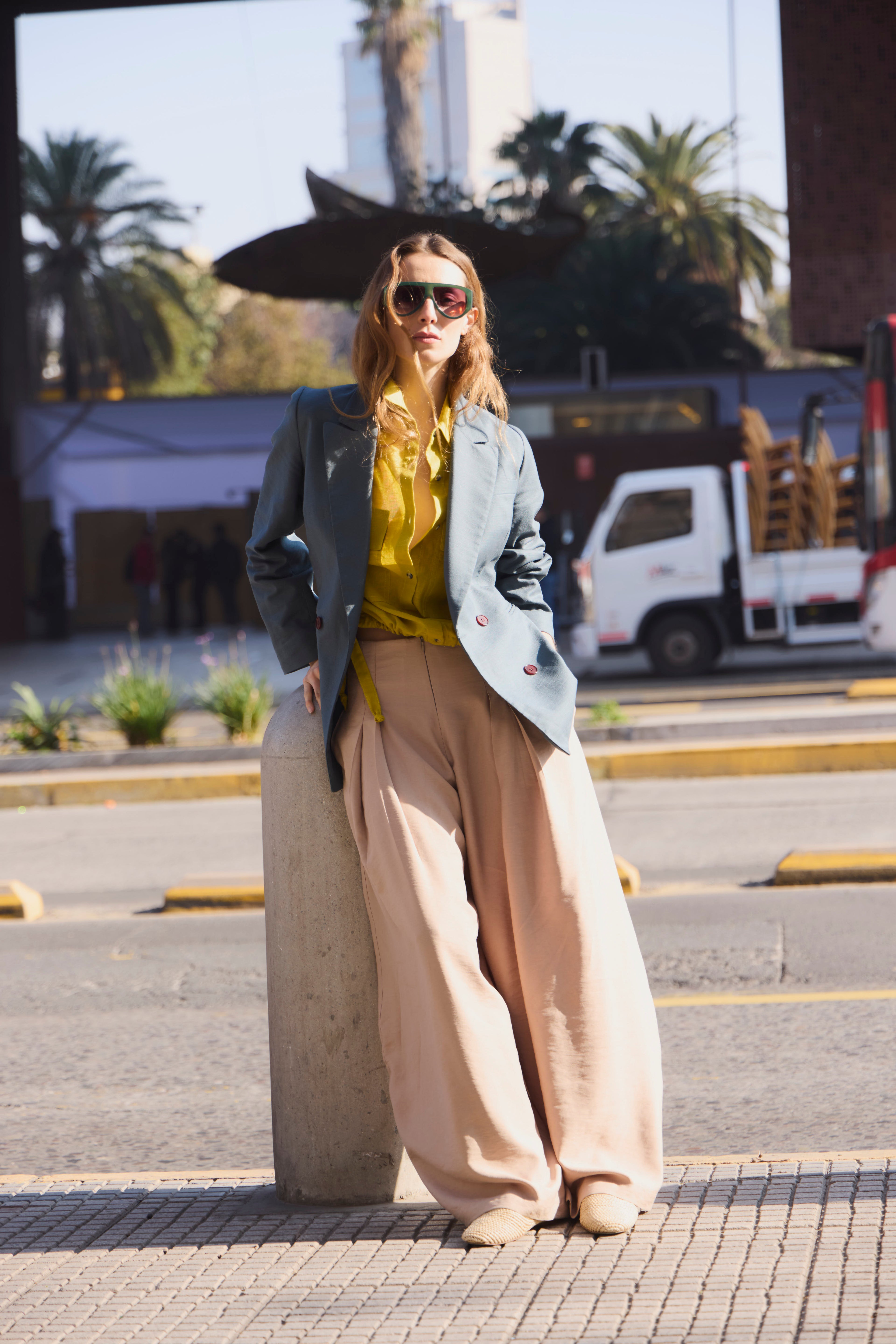 Pantalón Meduse Tencel Beige