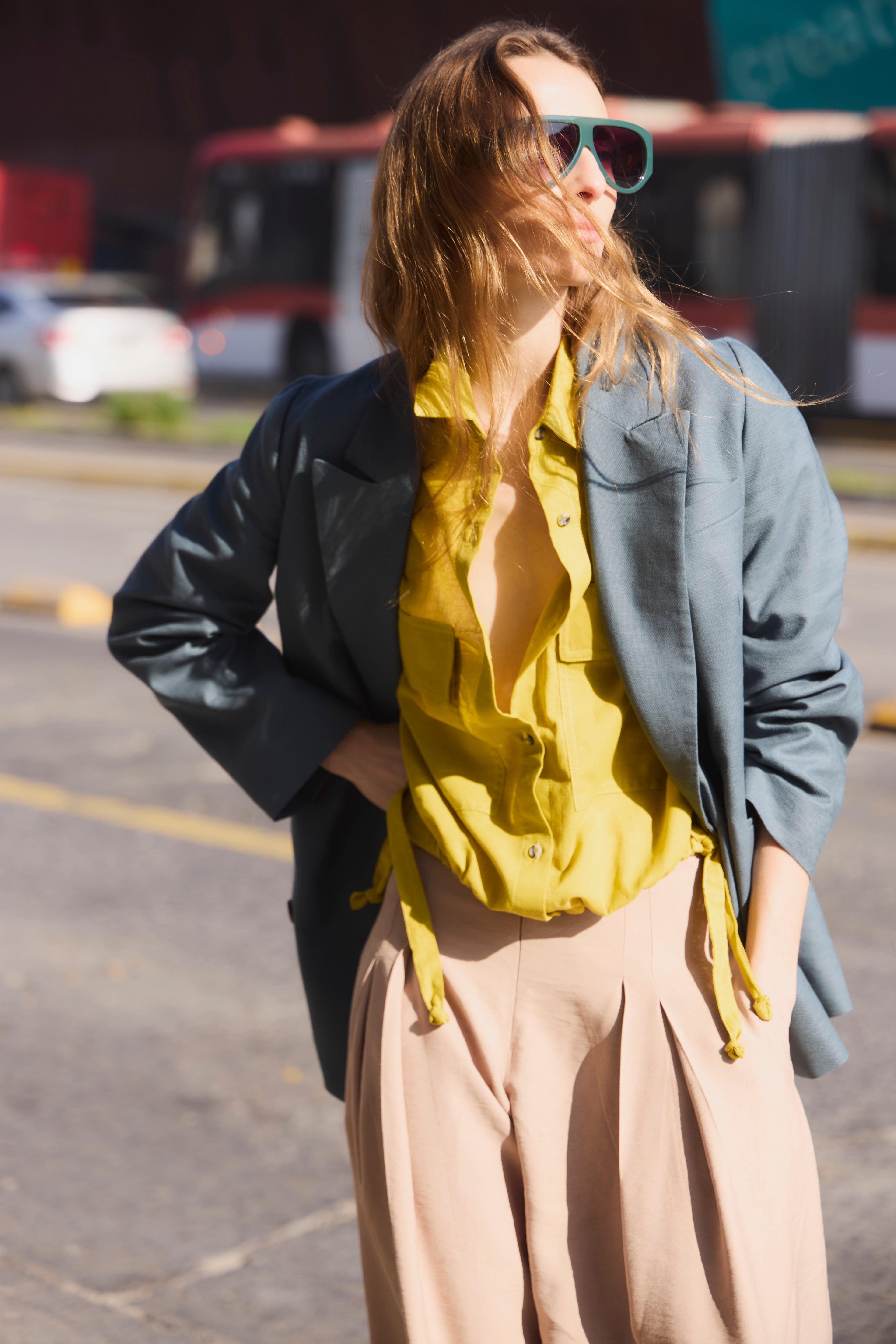Blazer Corsaire 100% Algodón Verde