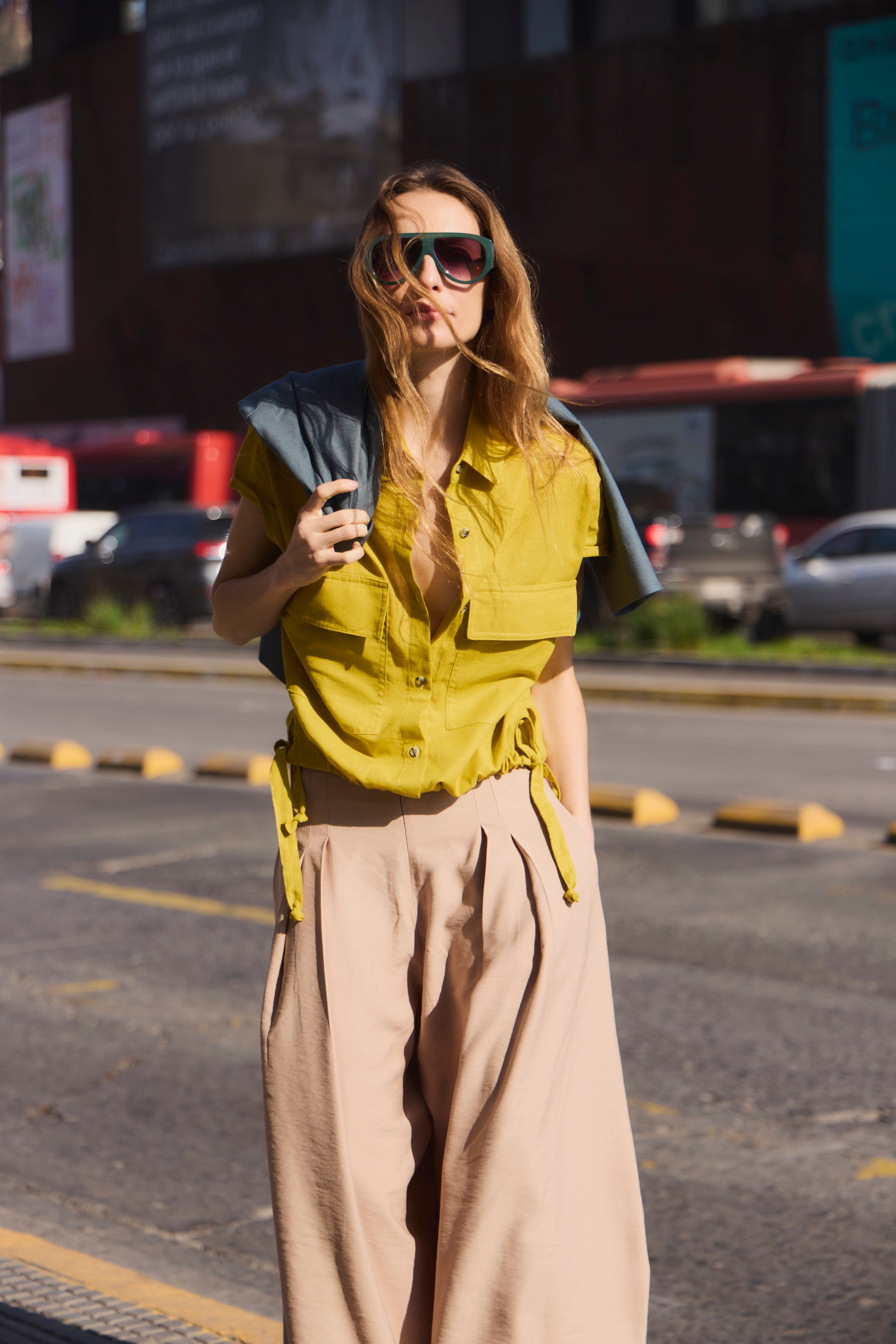 Pantalón Meduse Tencel Beige