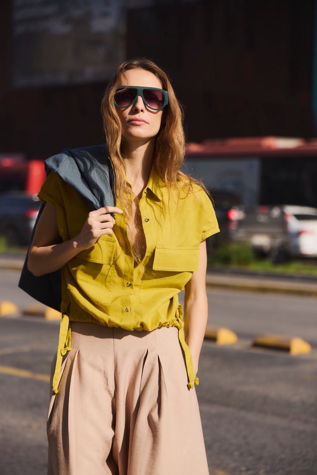 Blusa Eclatement Algodón Amarillo