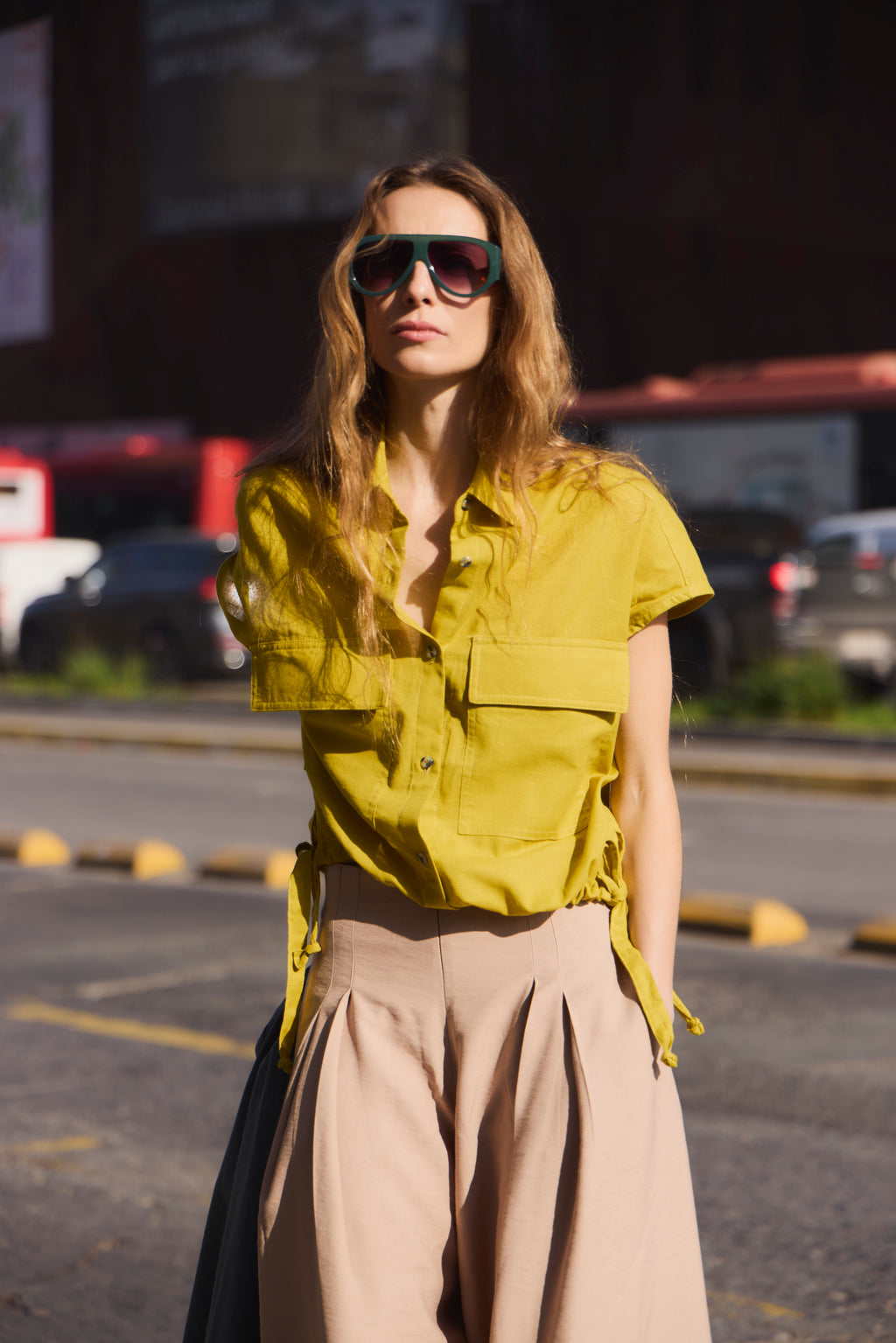 Blusa Eclatement Algodón Amarillo