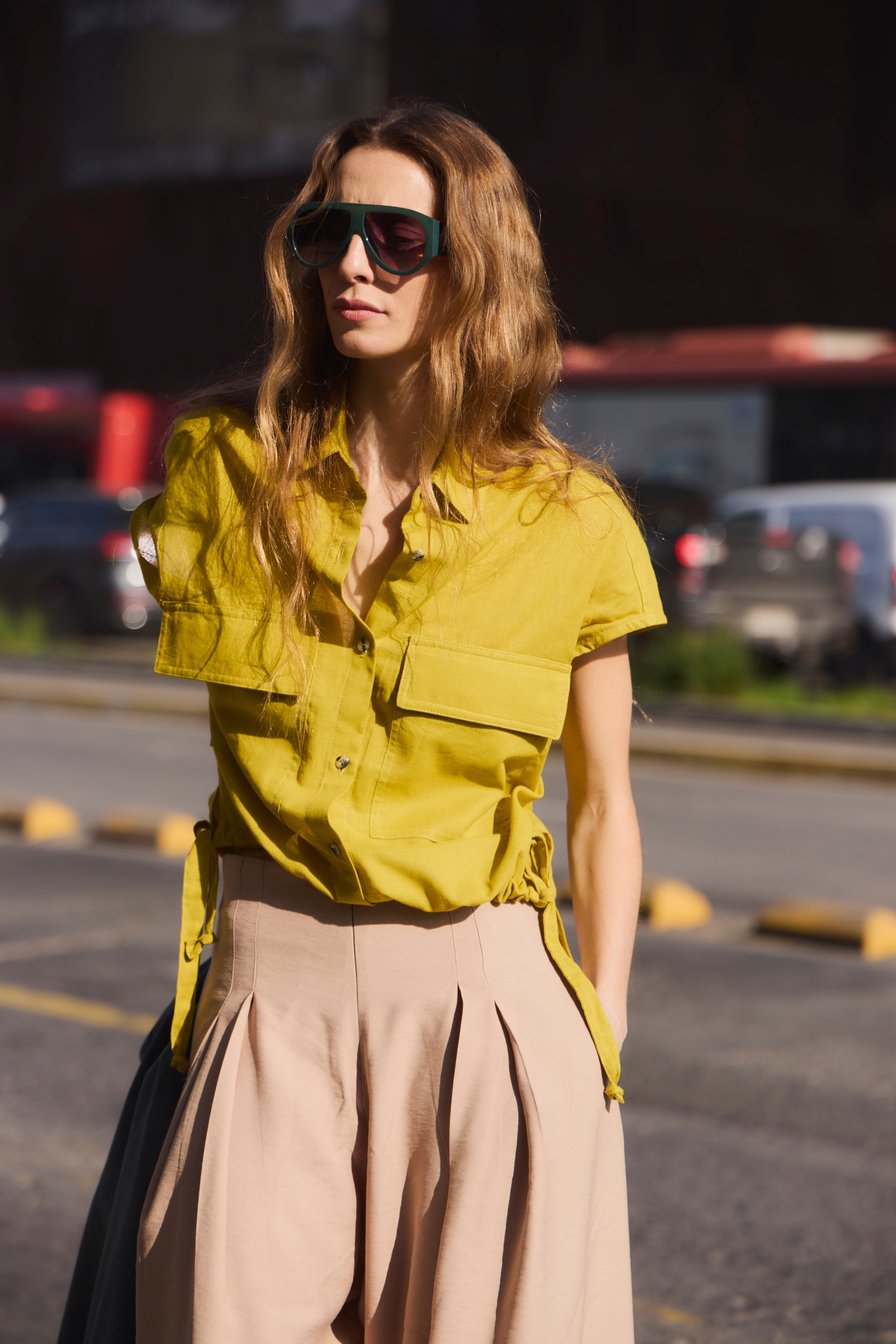 Blusa Eclatement Algodón Amarillo