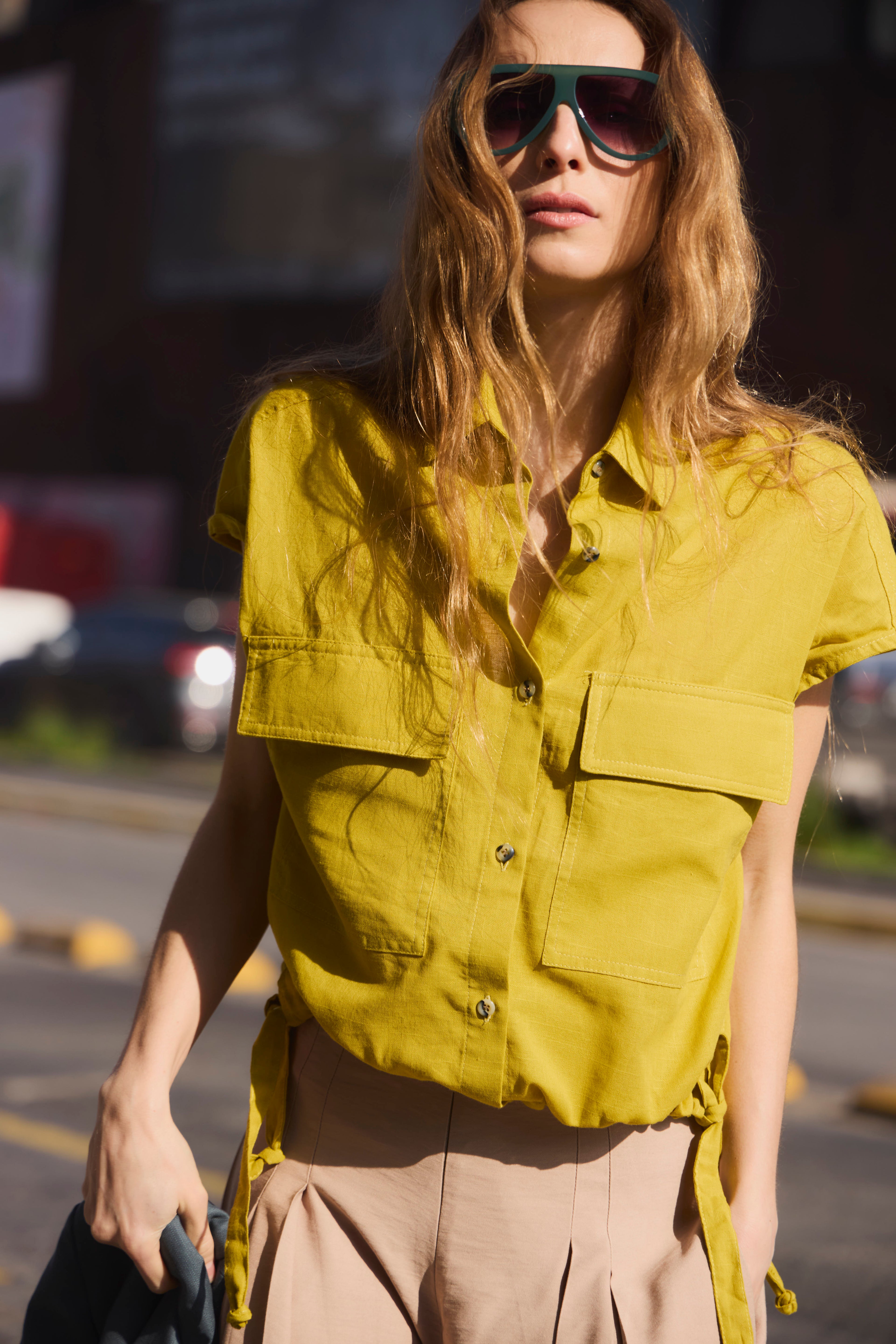 Blusa Eclatement Algodón Amarillo