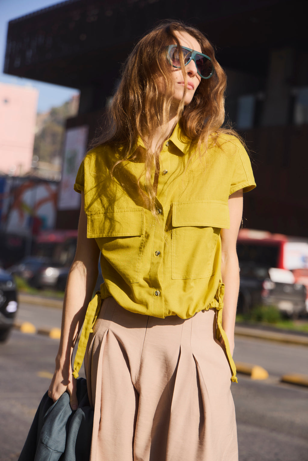 Blusa Eclatement Algodón Amarillo