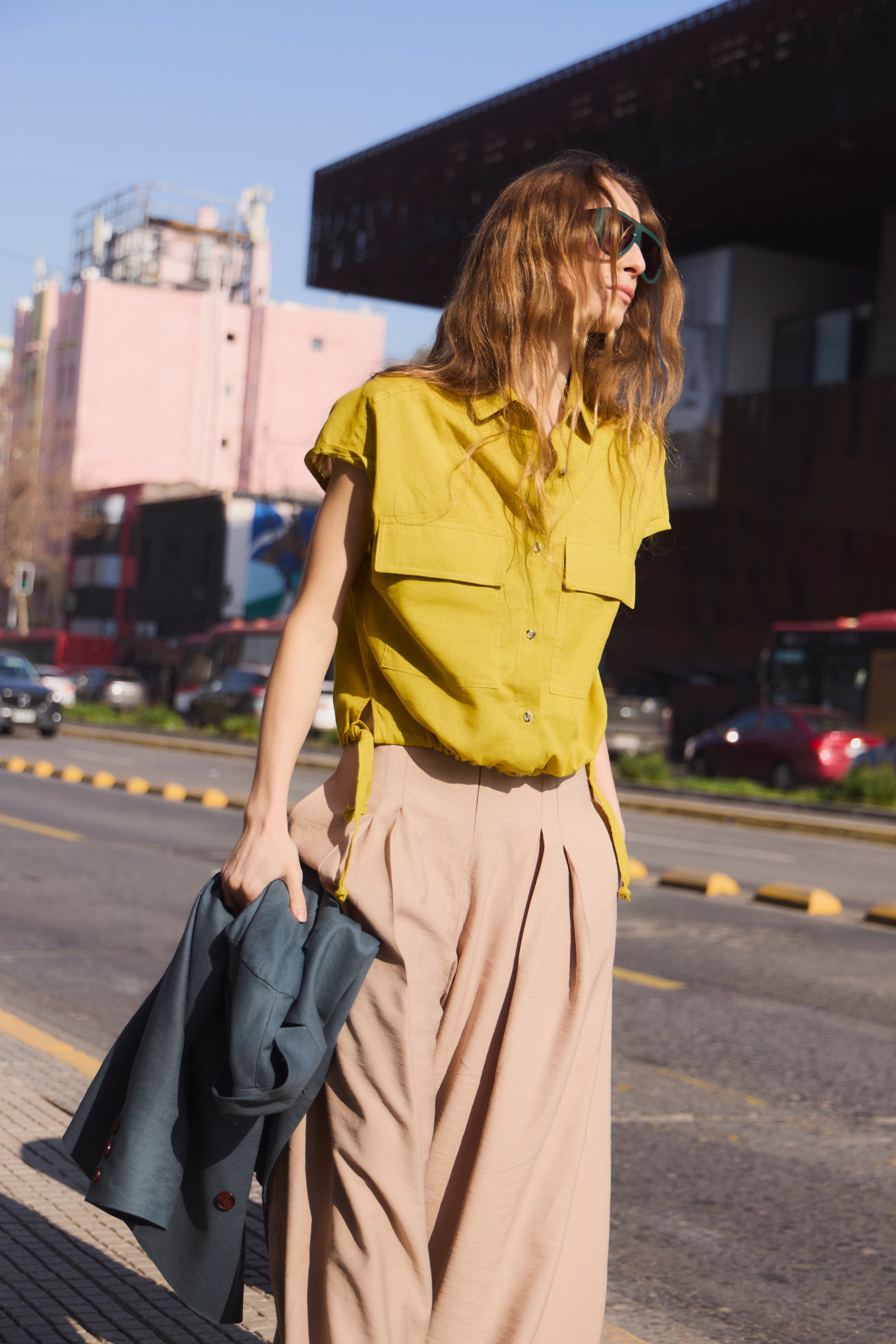 Blusa Eclatement Algodón Amarillo