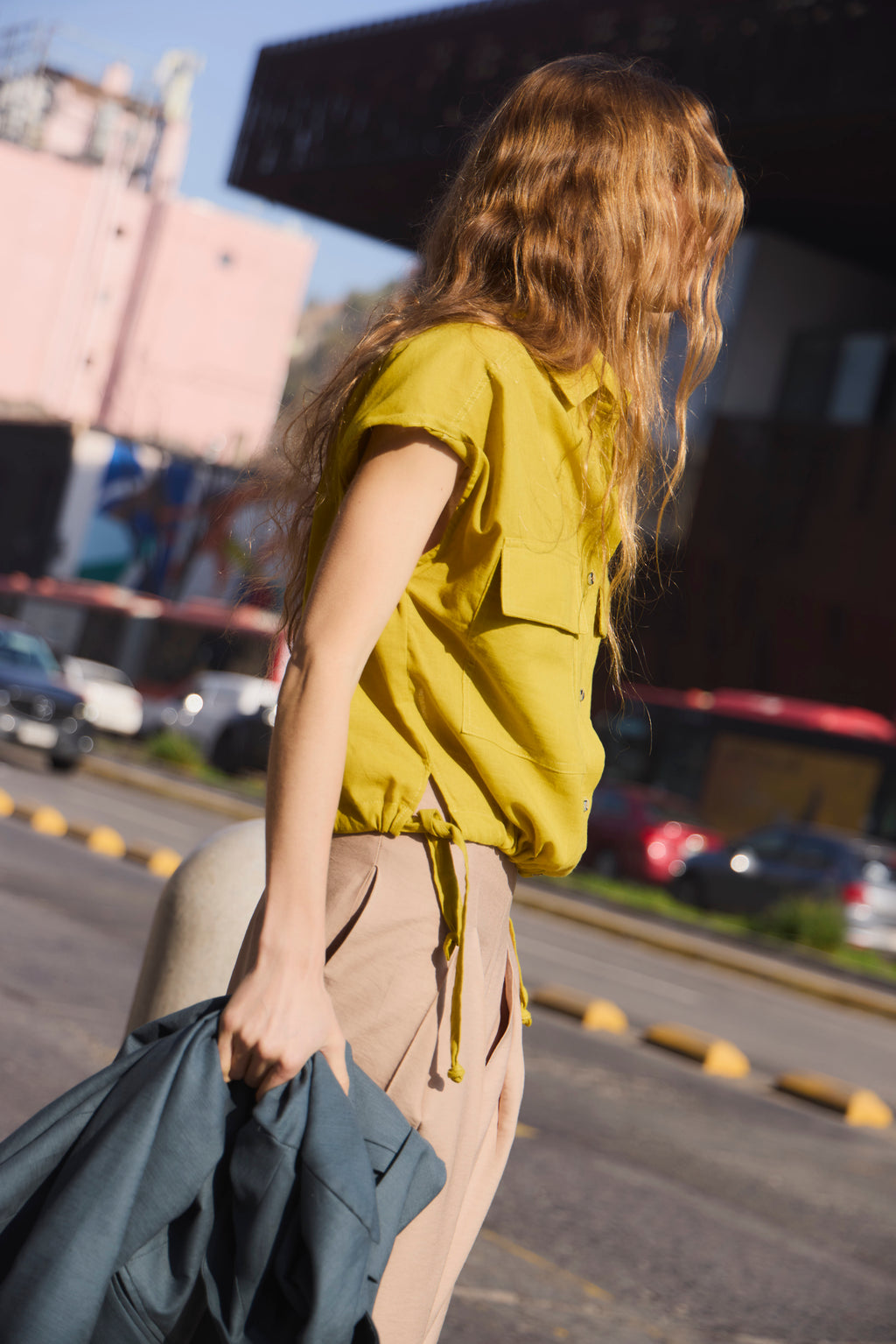 Blusa Eclatement Algodón Amarillo