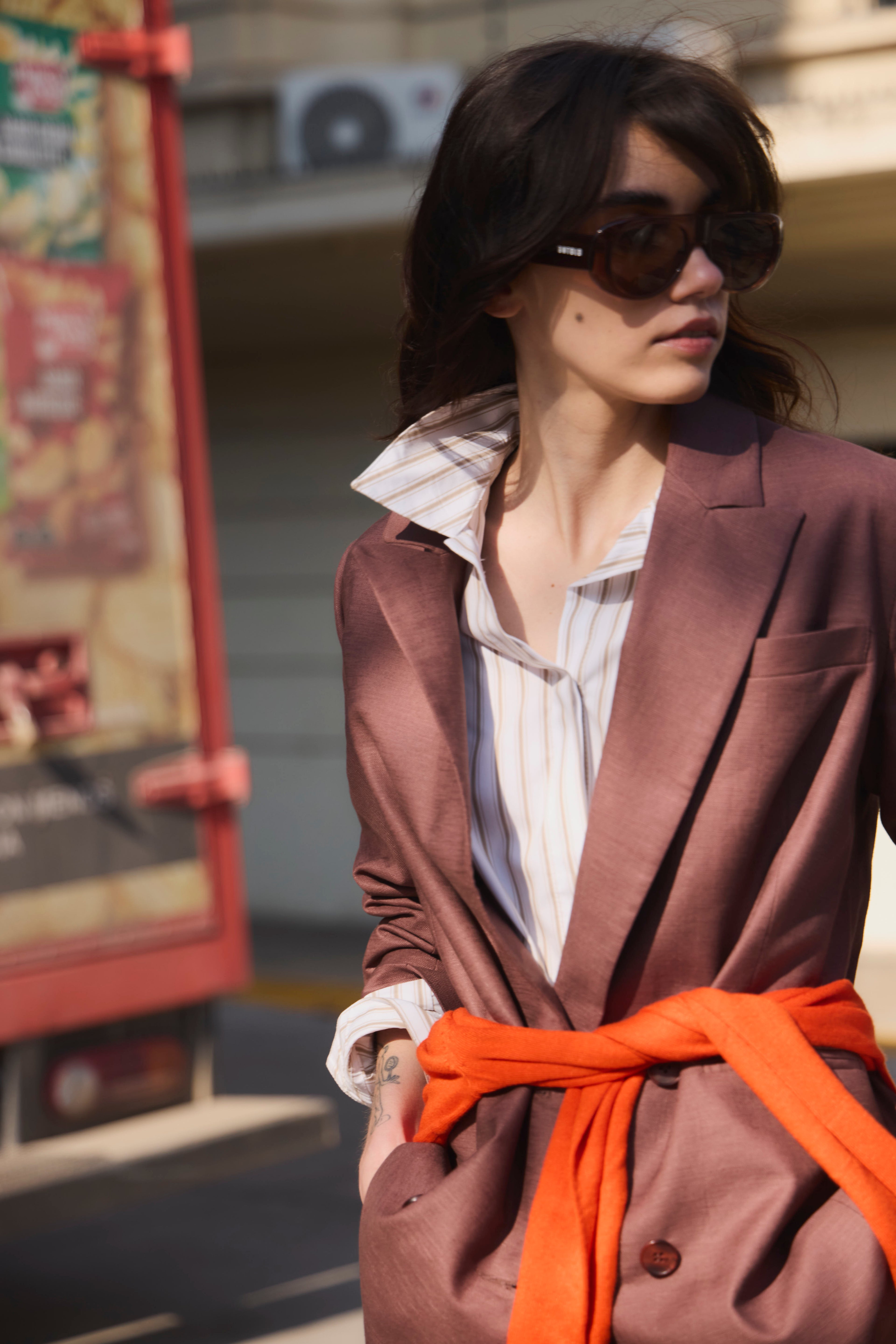 Blazer Corsaire 100% Algodón Café