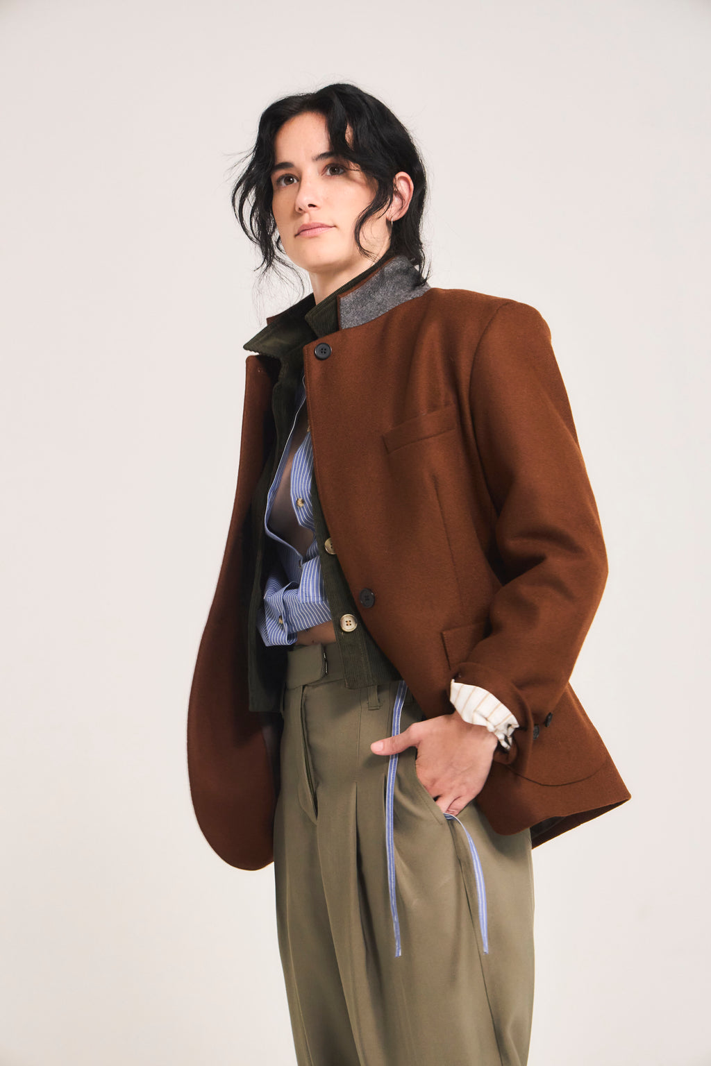 Blazer Mirarge Lana Café