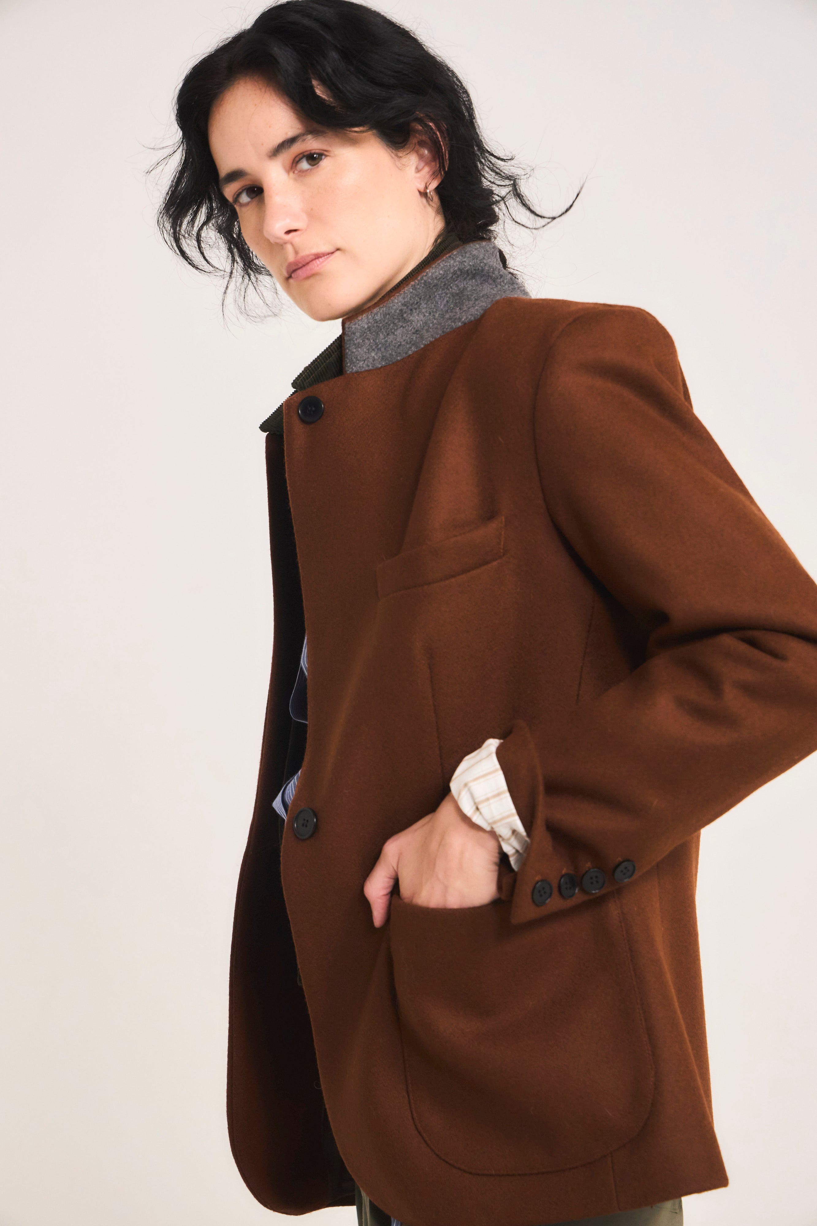Blazer Mirarge Lana Café