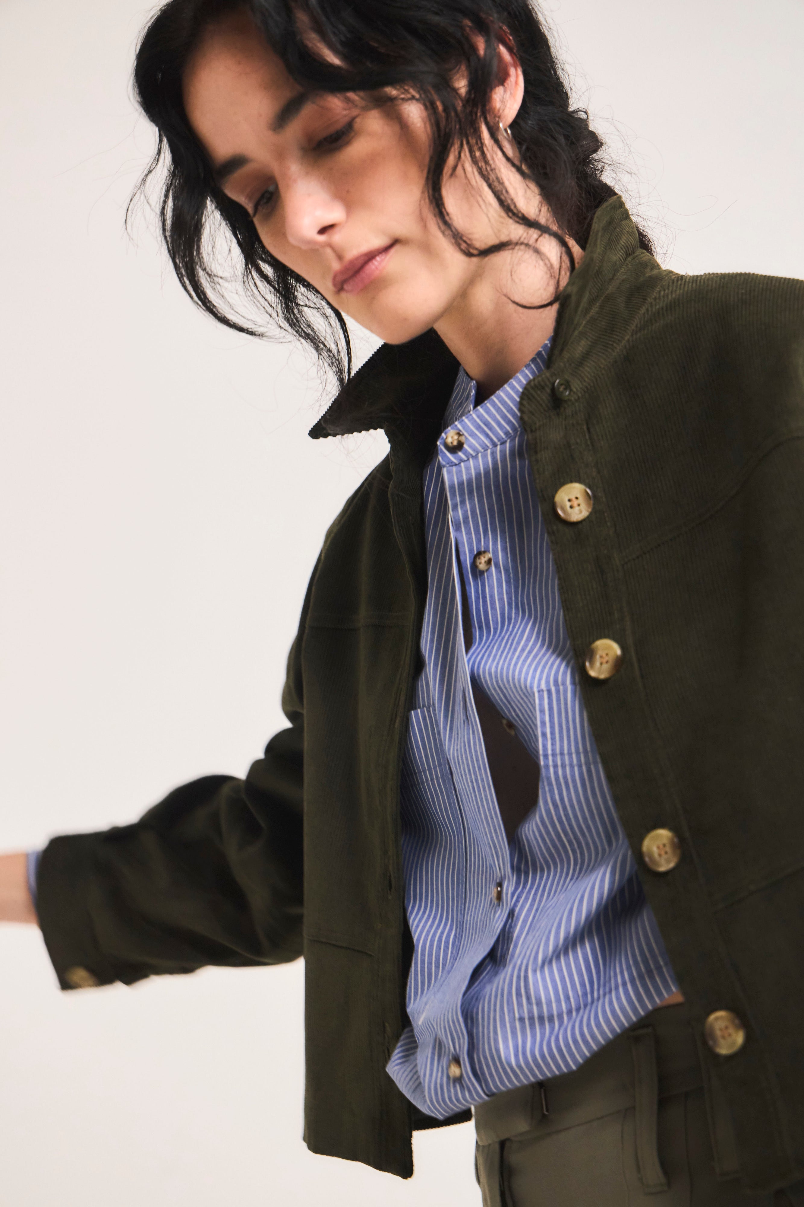 Chaqueta Porter Cotelé Verde