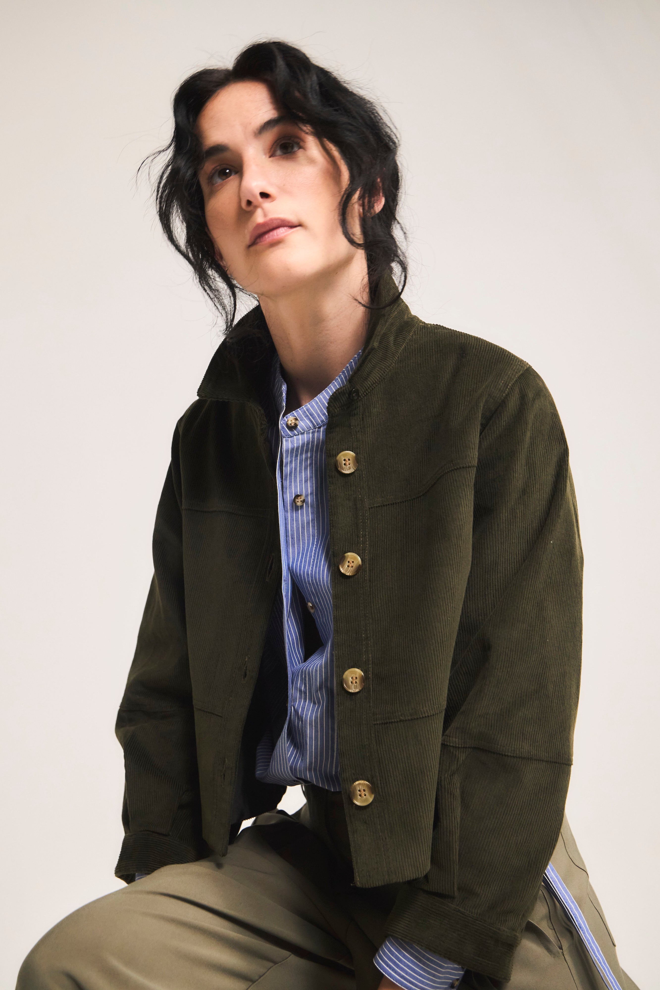 Chaqueta Porter Cotelé Verde