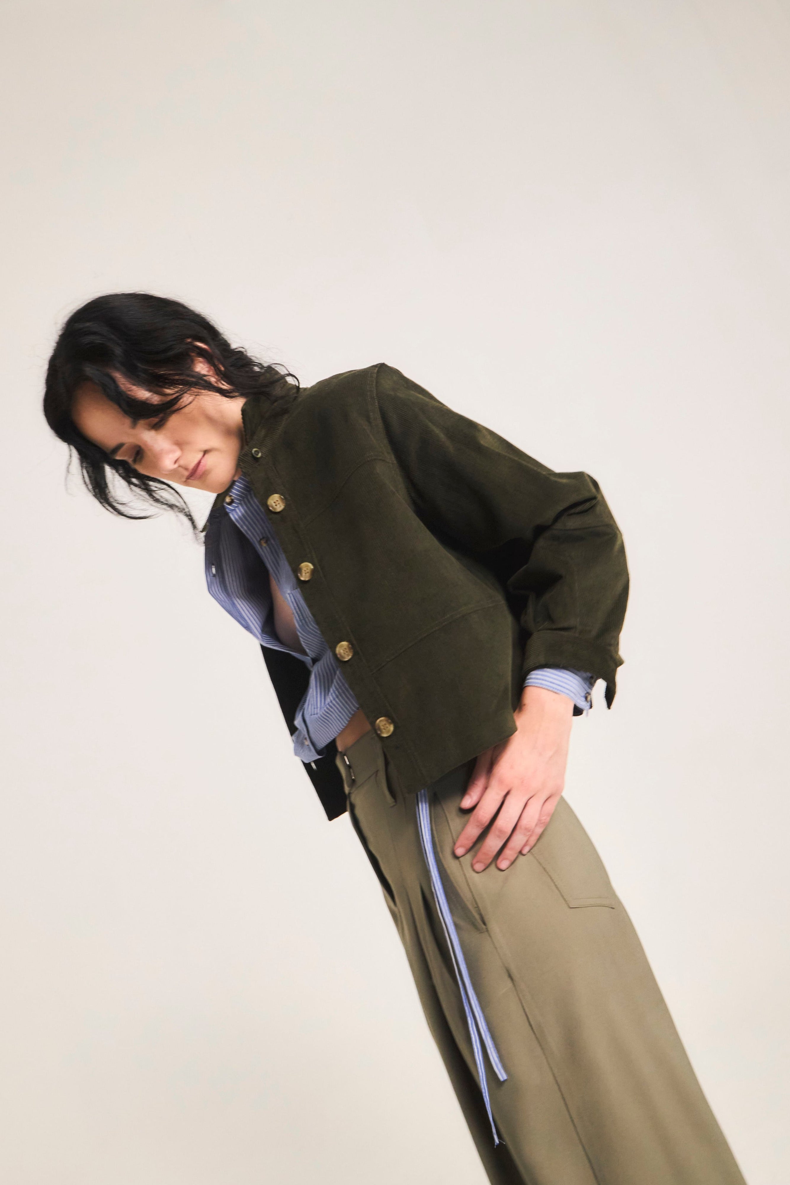 Chaqueta Porter Cotelé Verde