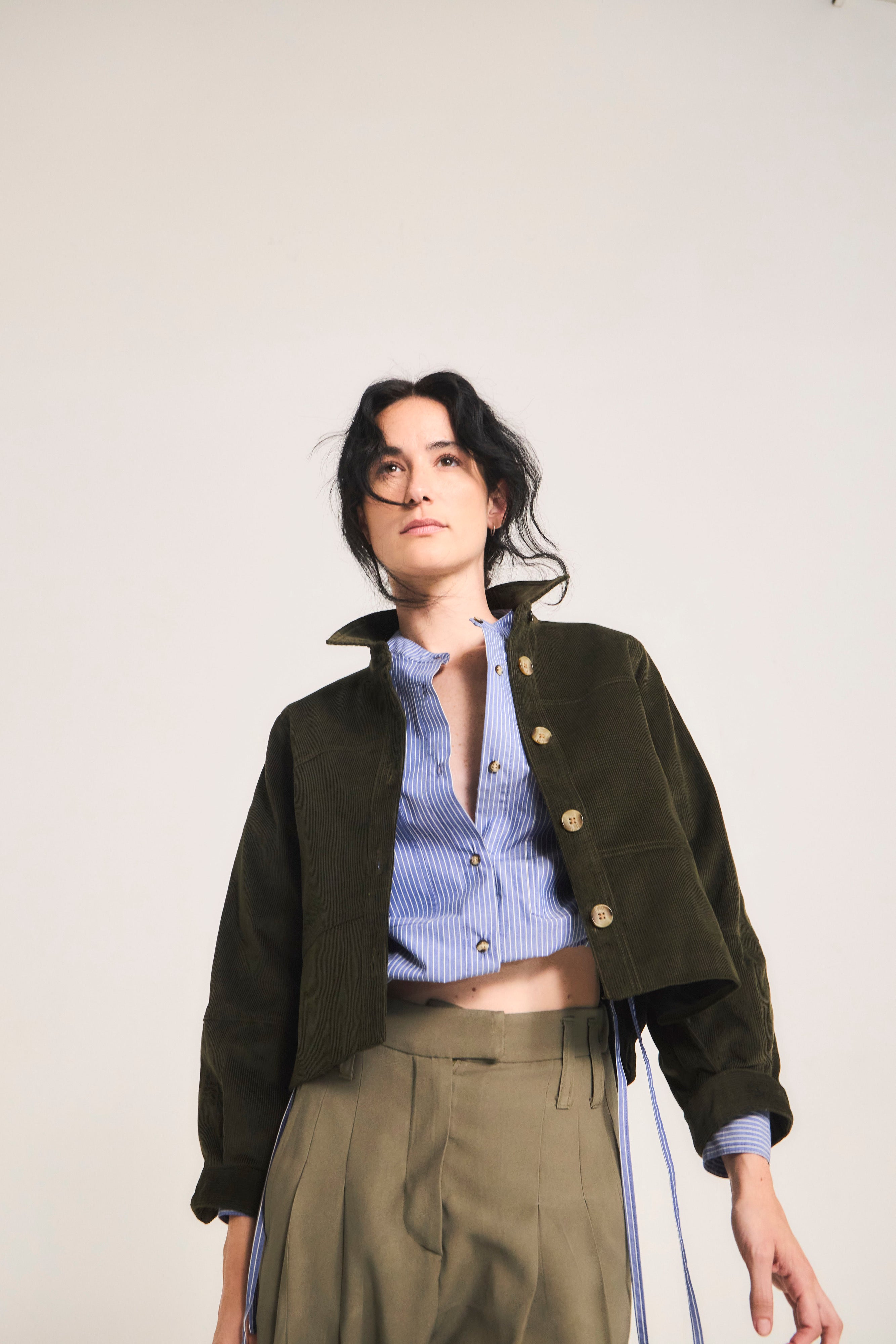 Chaqueta Porter Cotelé Verde