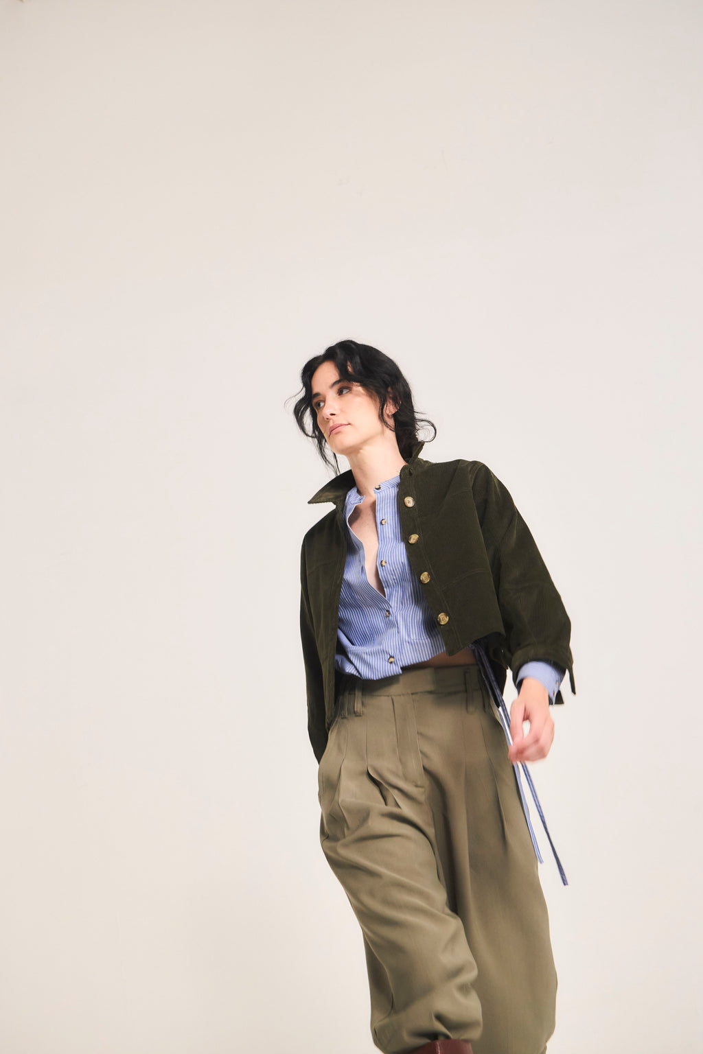 Chaine Cupro Green Trousers