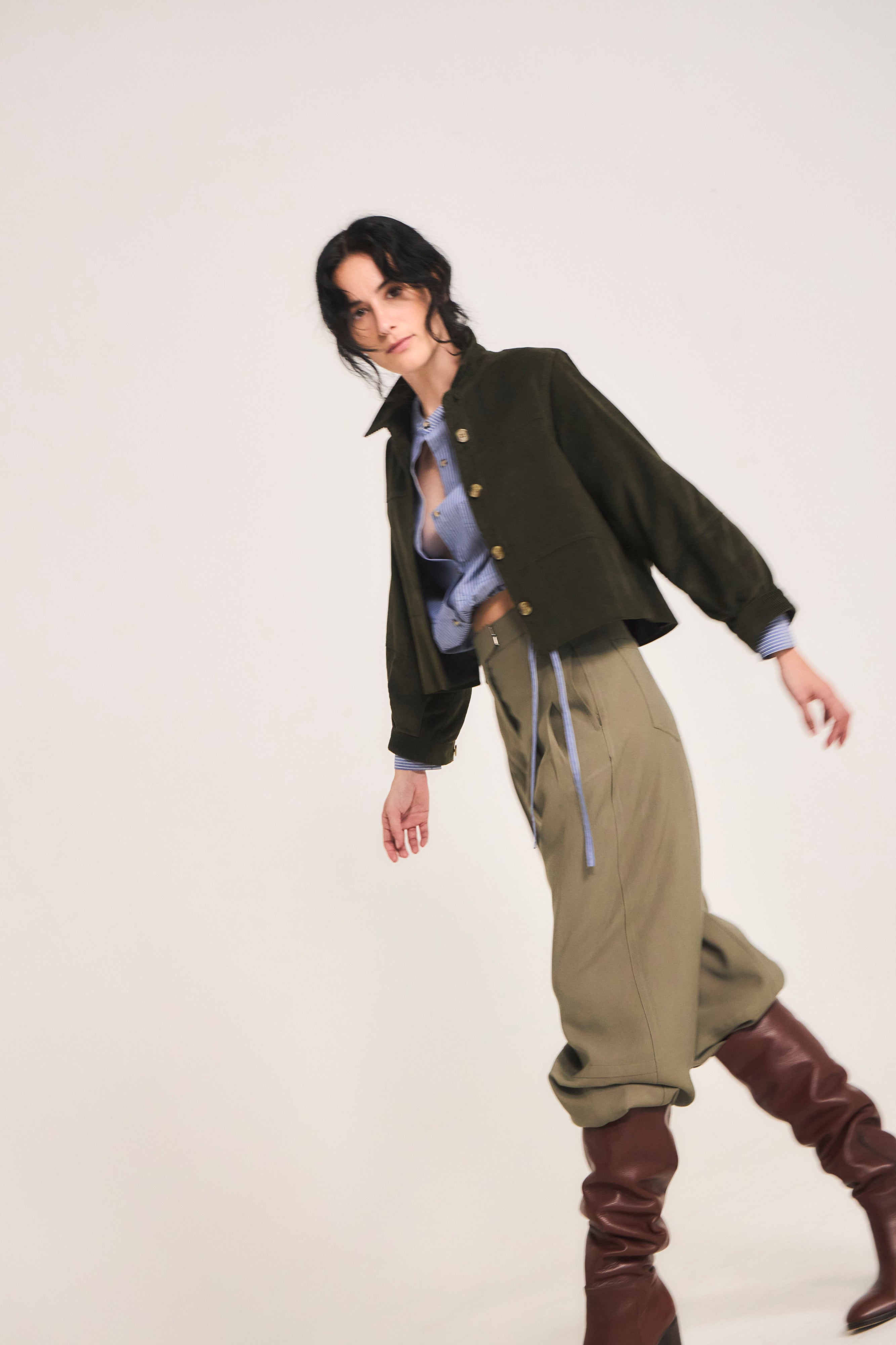Chaqueta Porter Cotelé Verde