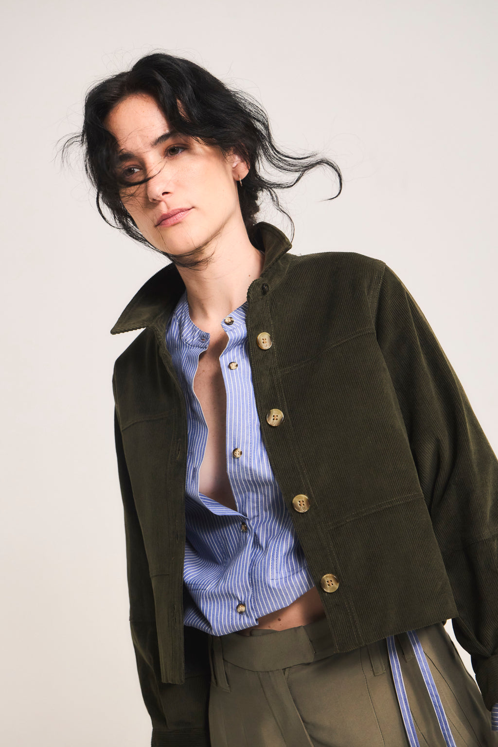 Chaqueta Porter Cotelé Verde