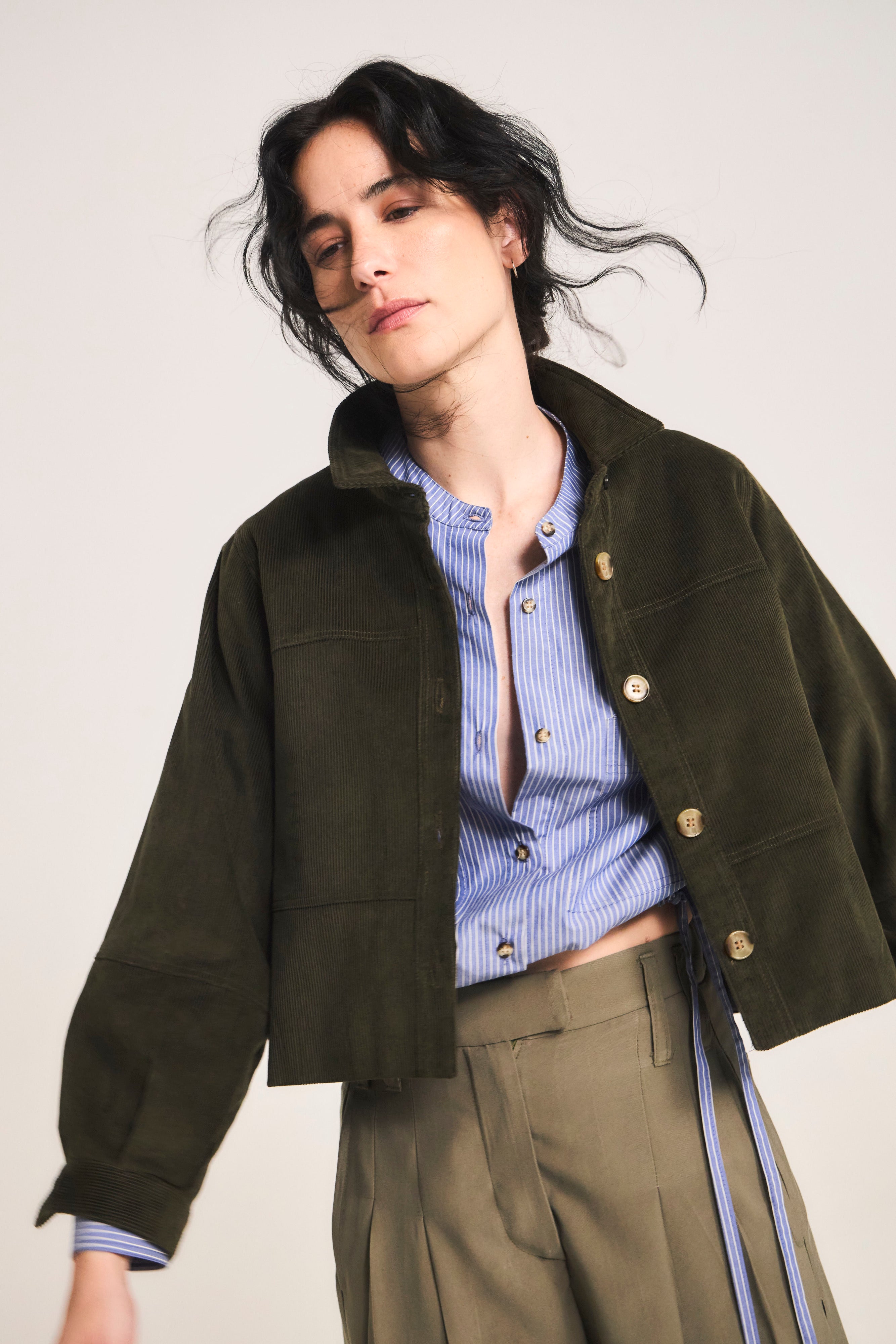 Chaqueta Porter Cotelé Verde