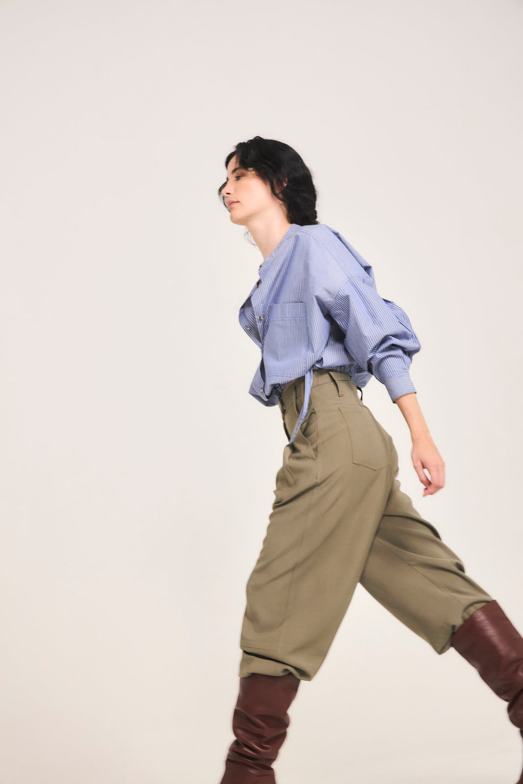 Chaine Cupro Green Trousers
