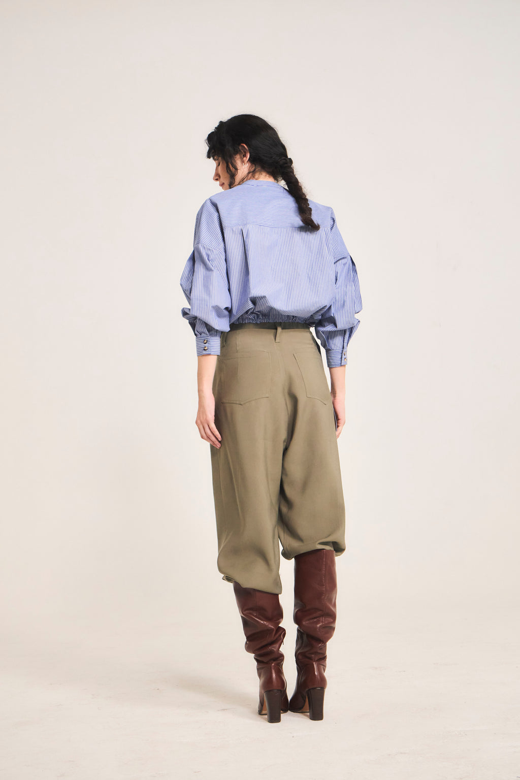 Chaine Cupro Green Trousers