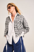 Sobrecamisa Succise 100% Algodón Escocés gris