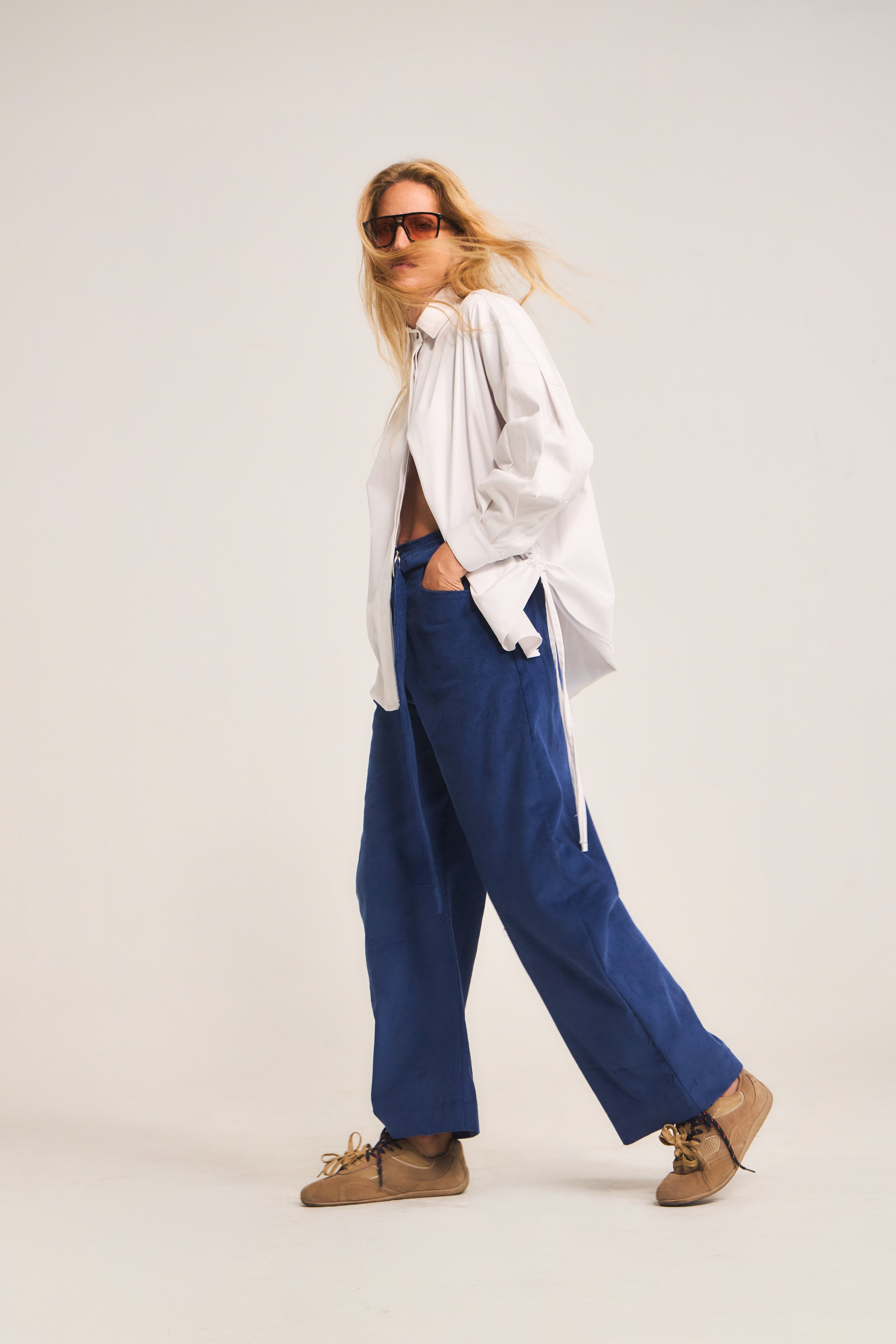 Pantalón Vivante Cotelé Azulino