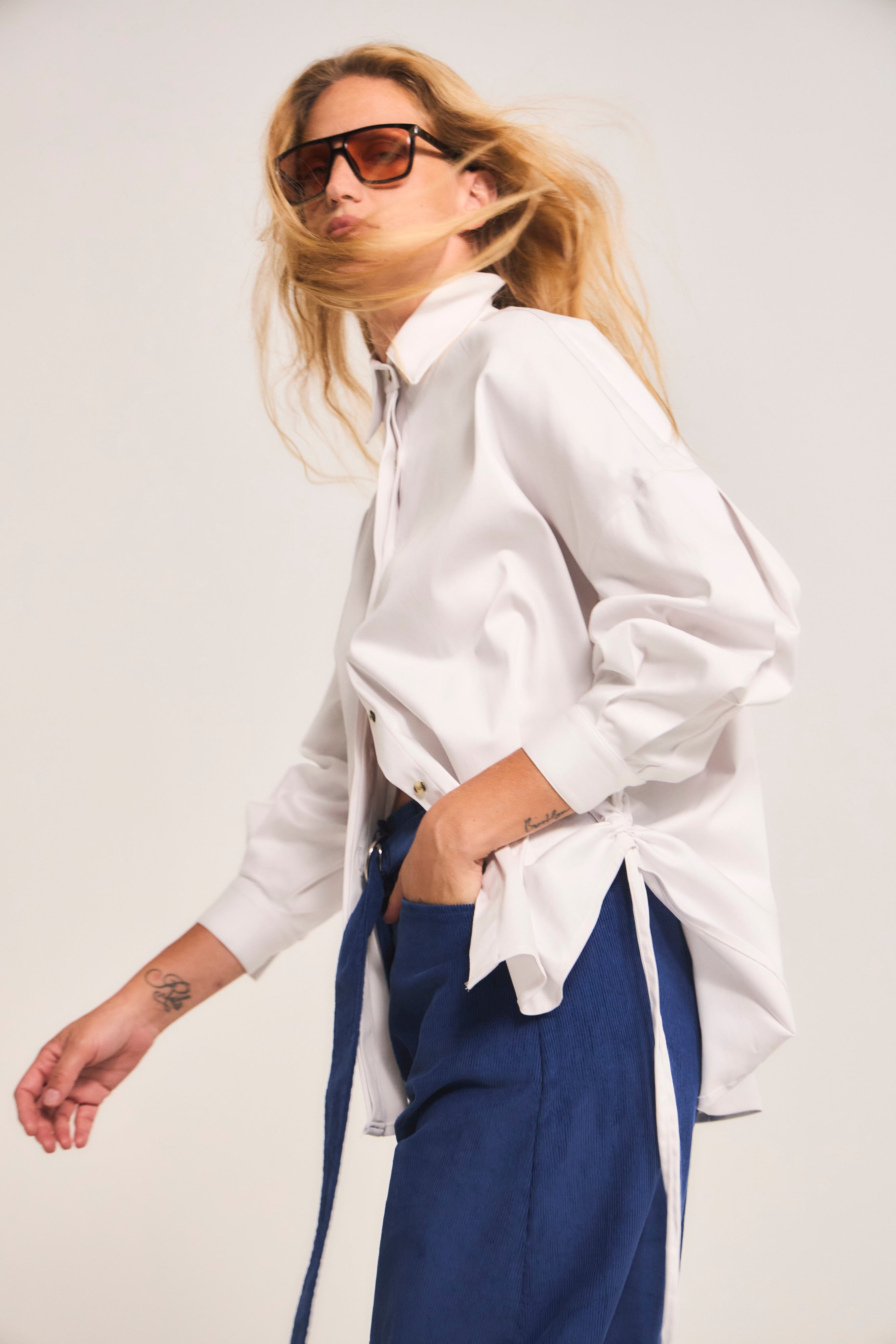 Blusa Bonheur 100% Algodón Blanco