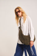 Cartera Brume 100% Gamuza Verde