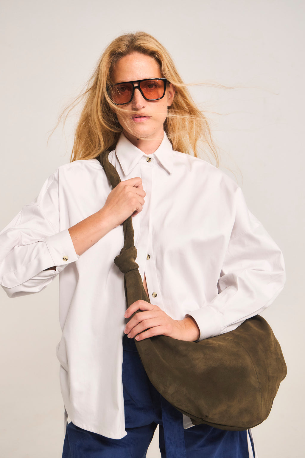 Cartera Brume Gamuza Verde