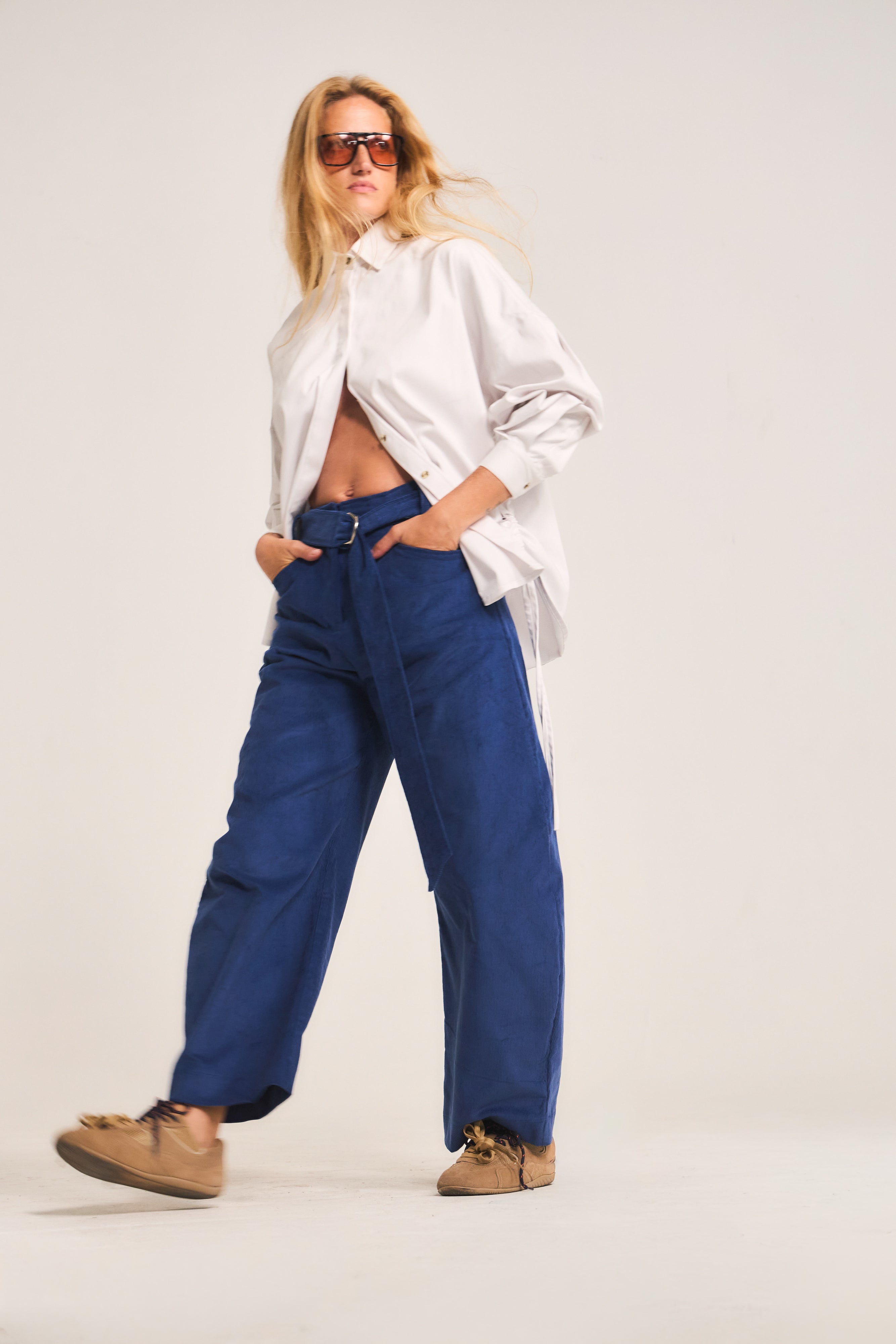 Pantalón Vivante Cotele Azulino