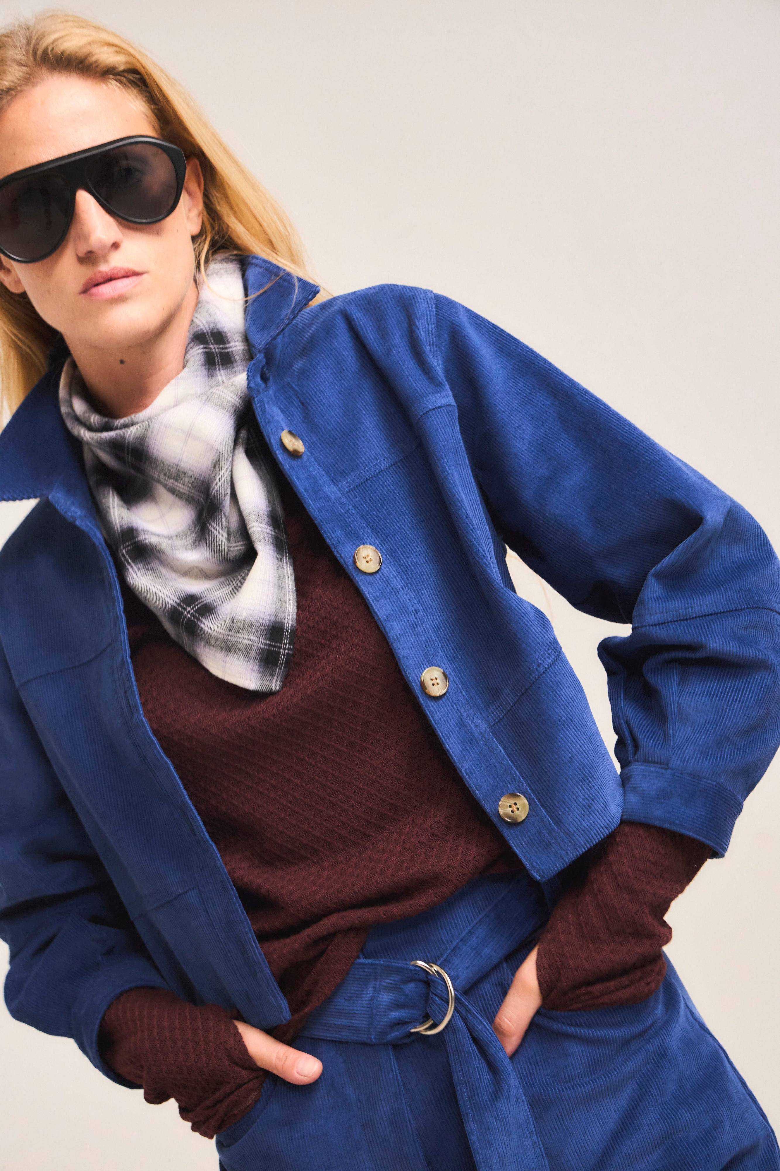Chaqueta Porter Cotele Azulino