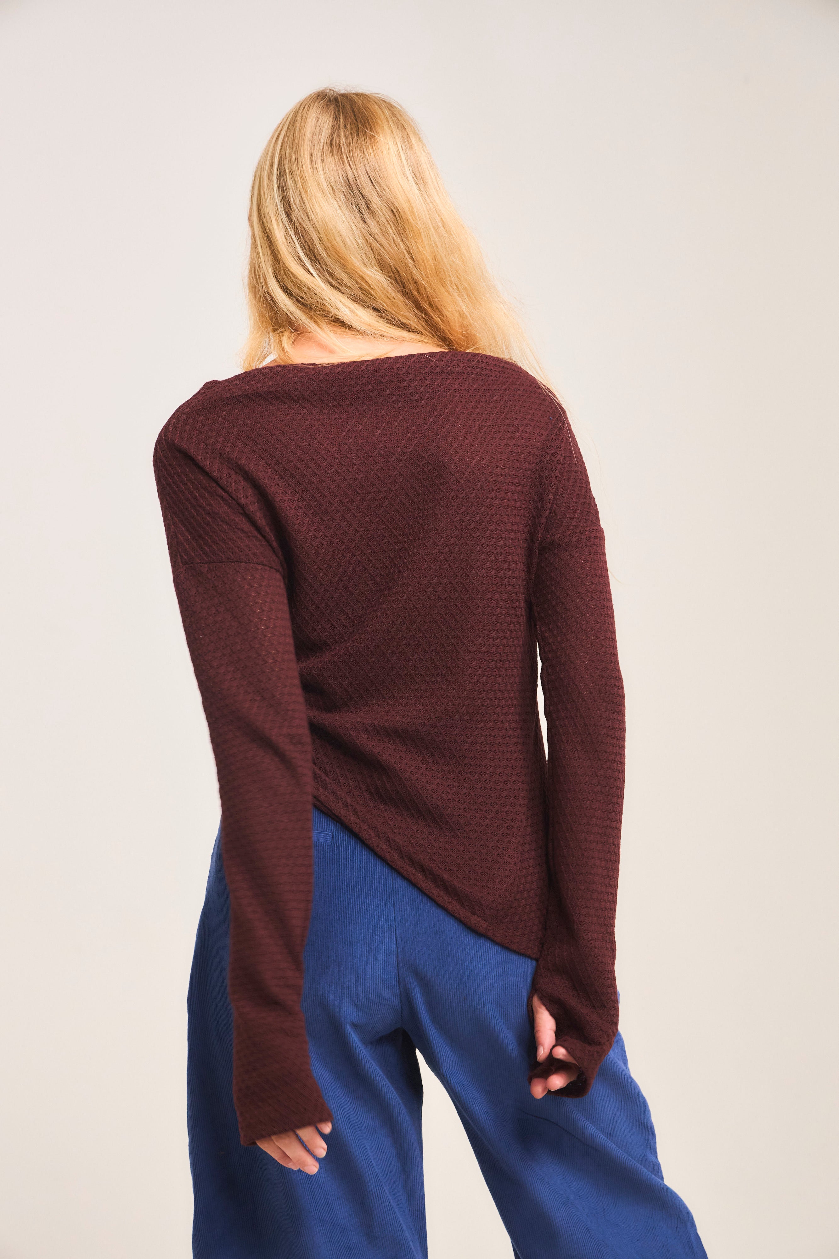 Top Tejido Sillage Burdeo