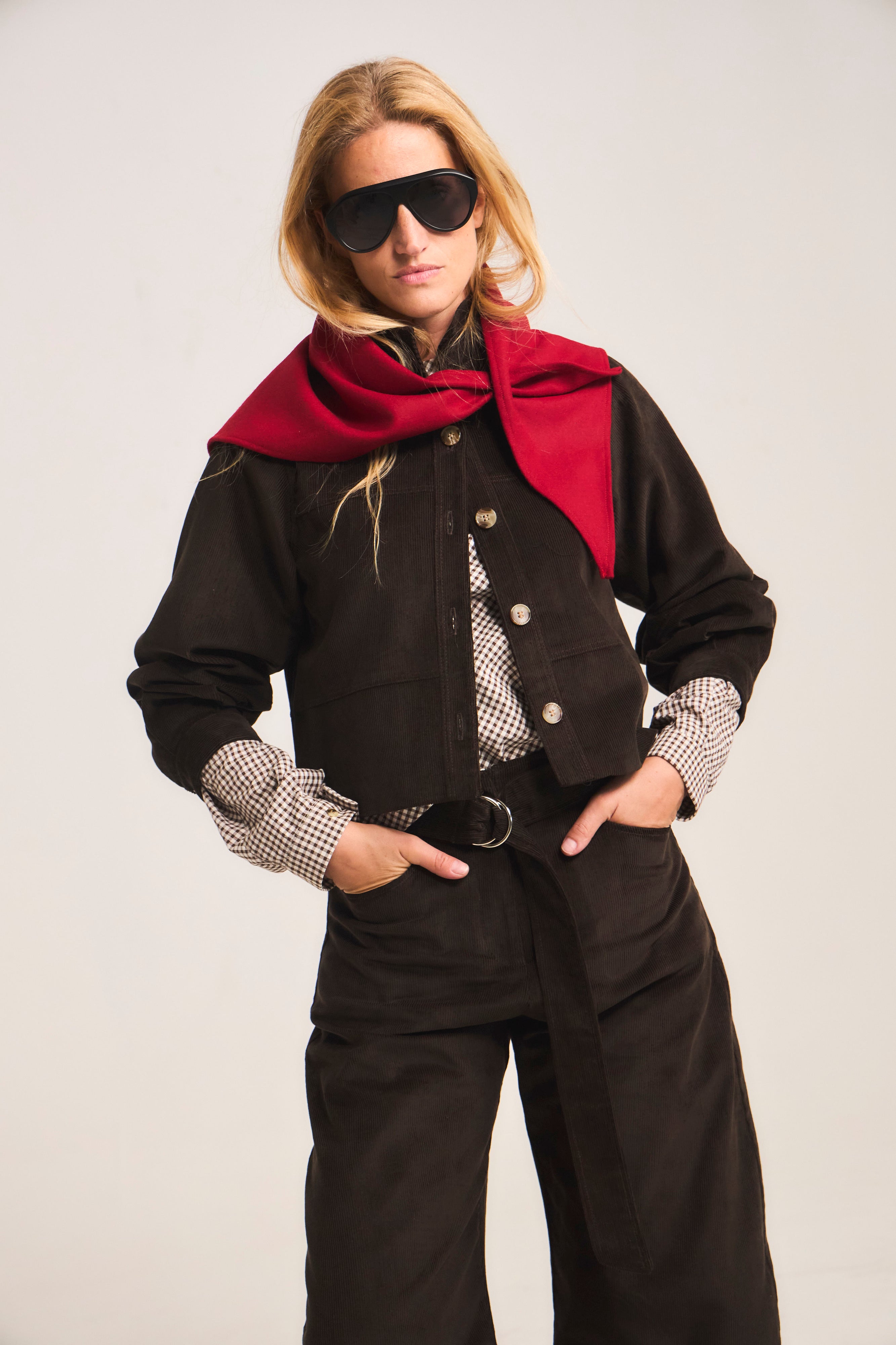 Pantalón Vivante Cotelé Café