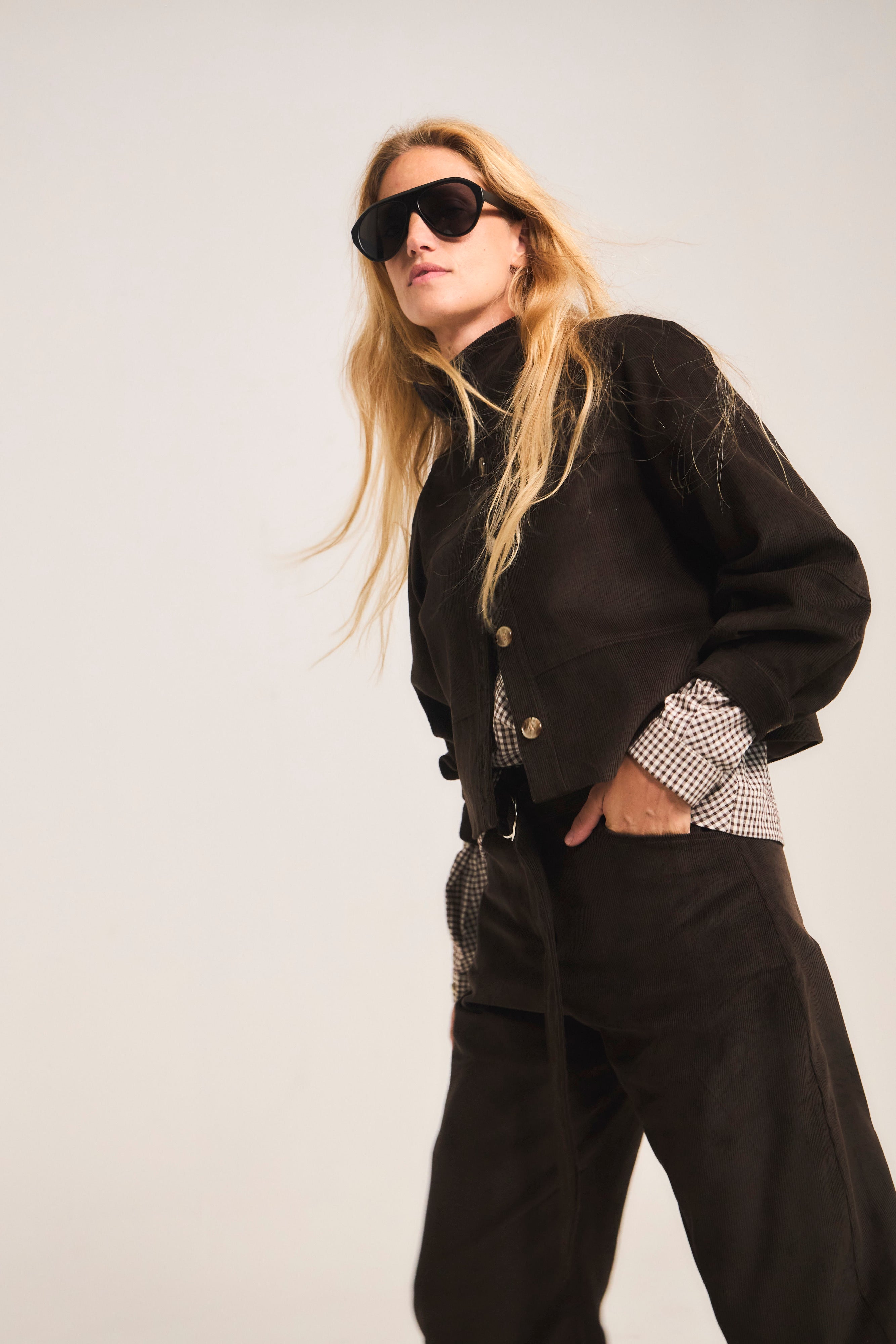 Pantalón Vivante Cotelé Café