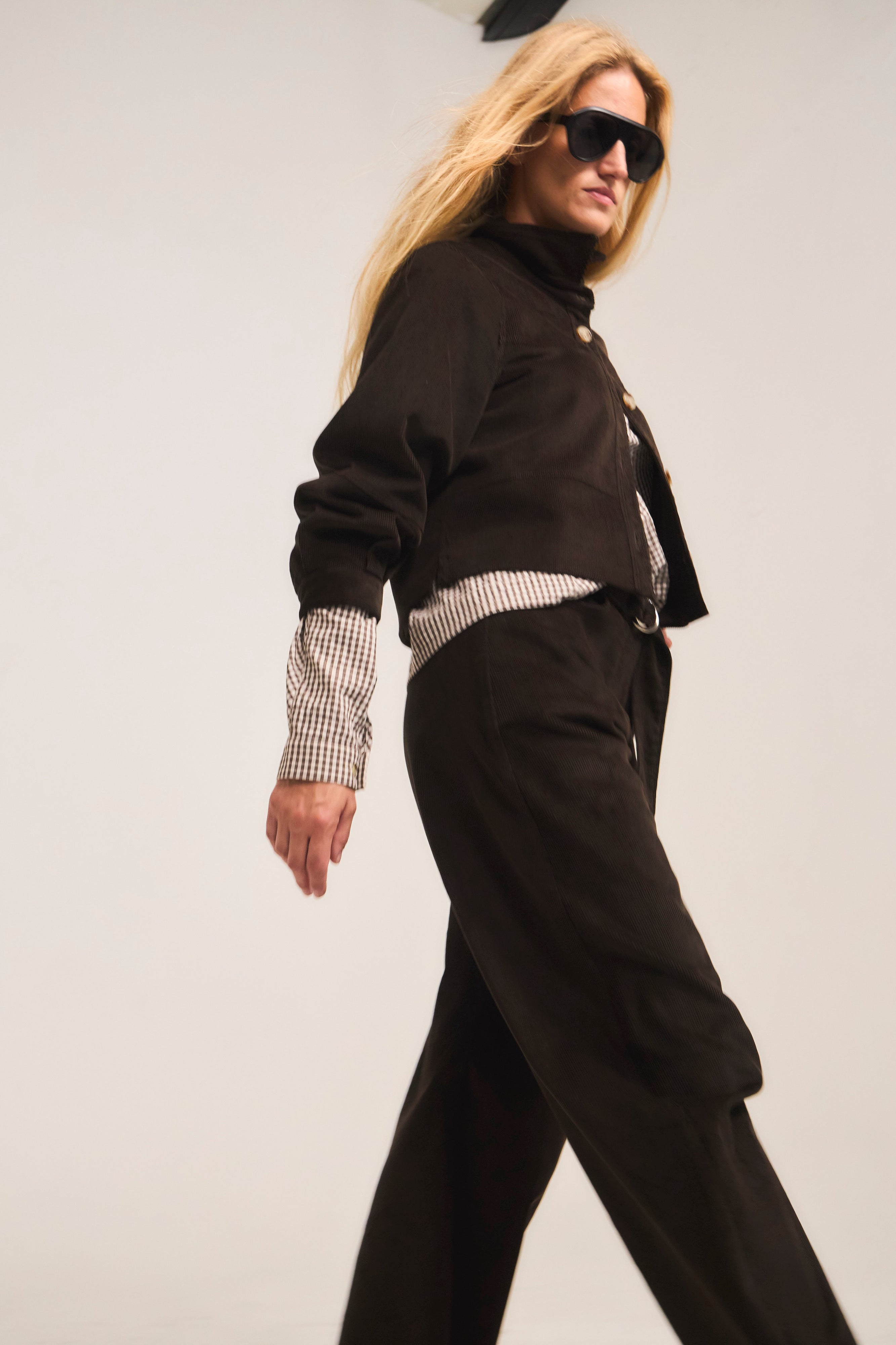 Pantalón Vivante Cotelé Café