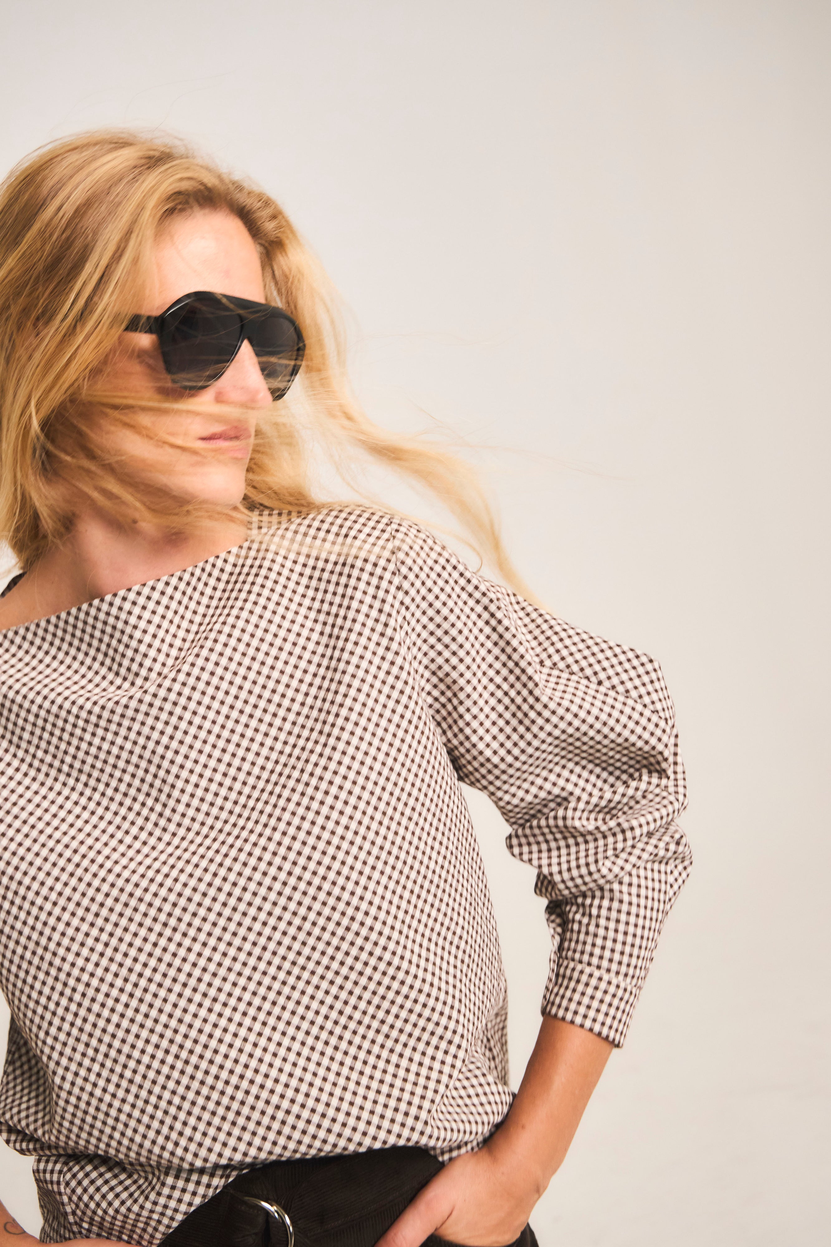 Blusa Ancrage Cuadrille Café