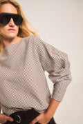 Blusa Ancrage Cuadrille Café