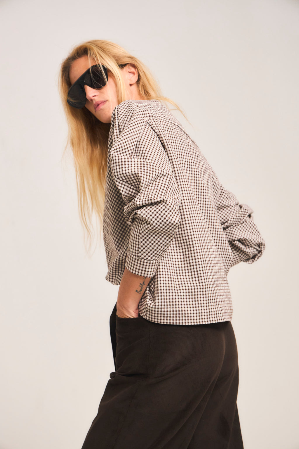 Blusa Ancrage Cuadrille Café